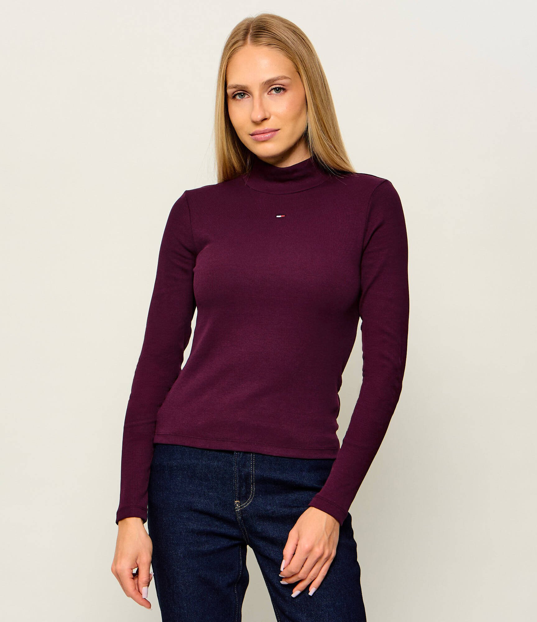 Tommy Jeans Guler înalt Essential | Slim Fit