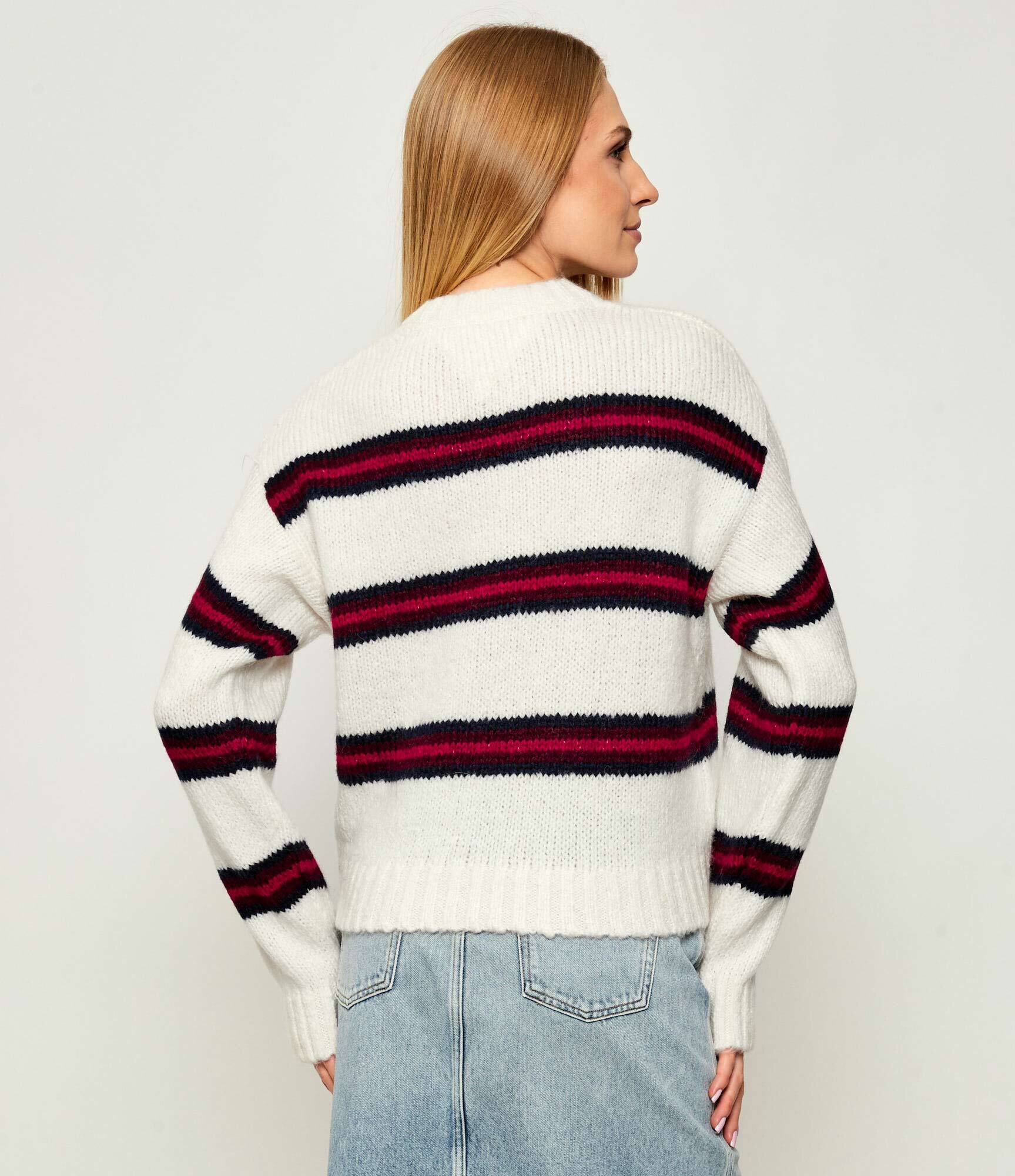 Tommy Jeans Pulover | Loose fit cu adaos de lână