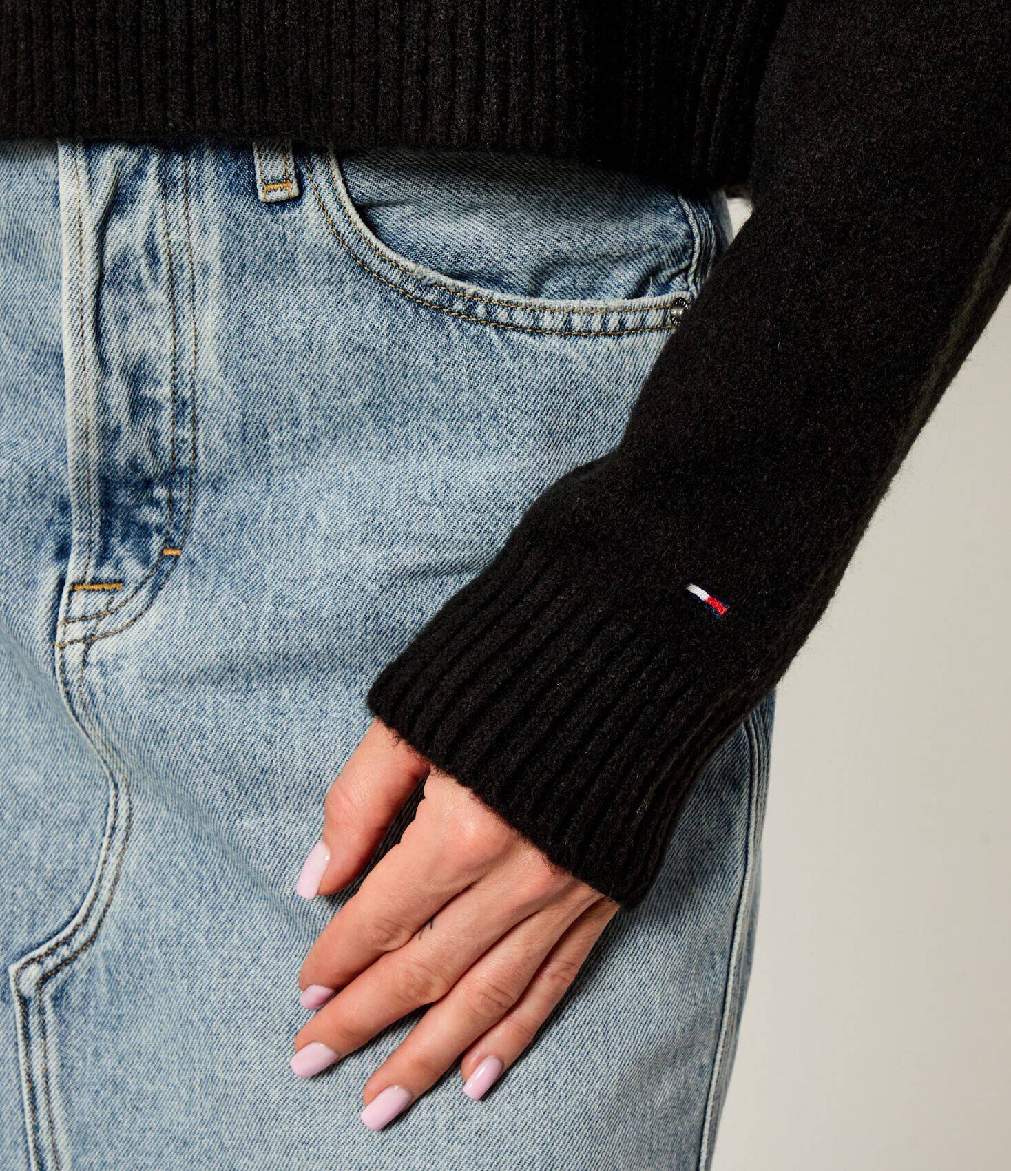 Tommy Jeans Pulover | Loose fit cu adaos de lână