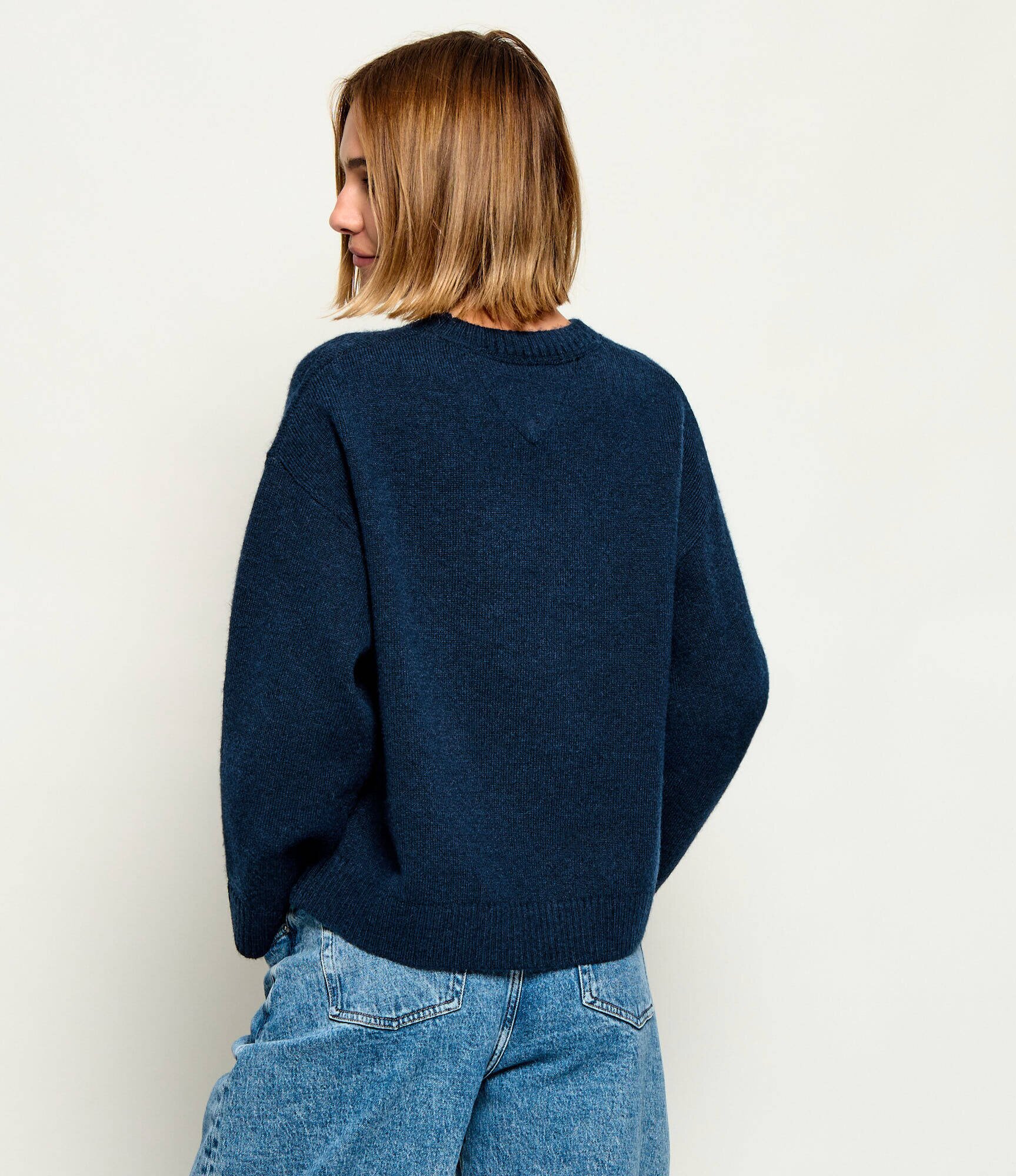 Tommy Jeans Pulover | regular fit cu adaos de lână