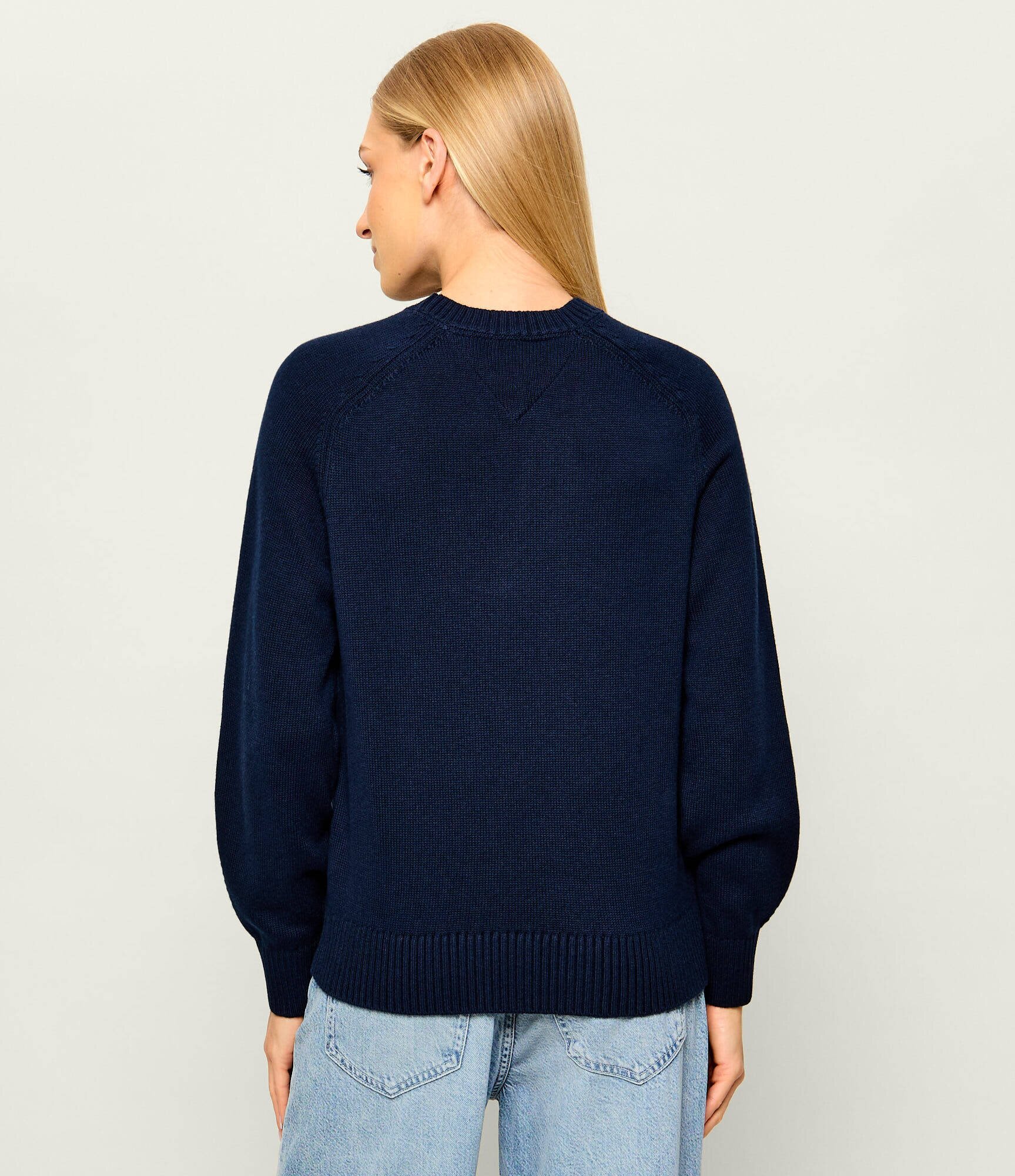 Tommy Jeans Pulover | Relaxed fit cu adaos de lână