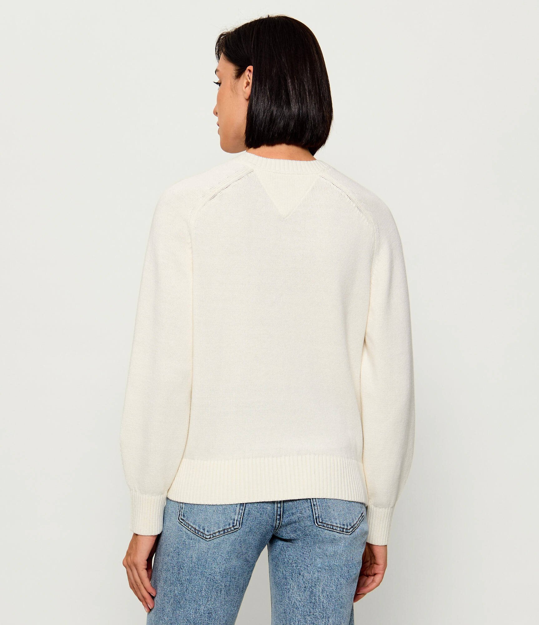 Tommy Jeans Pulover | Relaxed fit cu adaos de lână