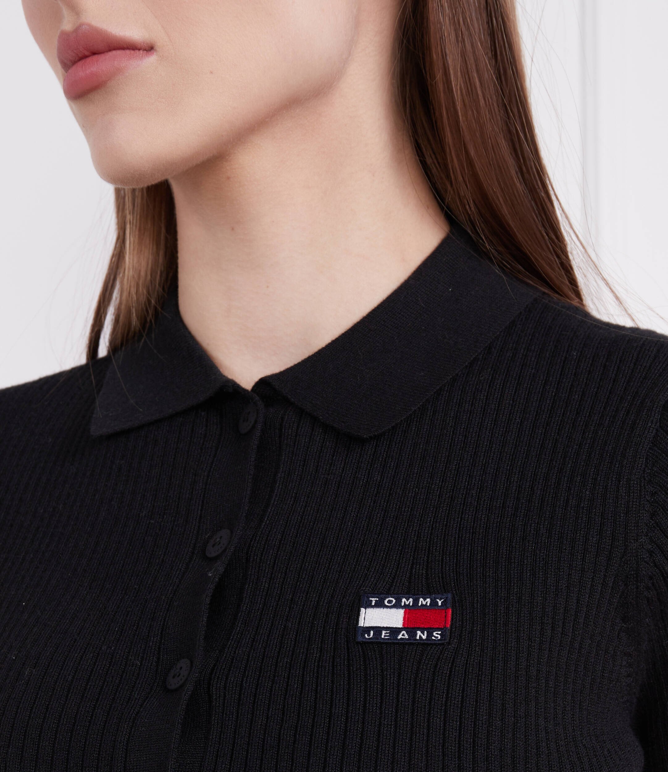 Tommy Jeans Pulover TJW BUTTON THRU | Cropped Fit