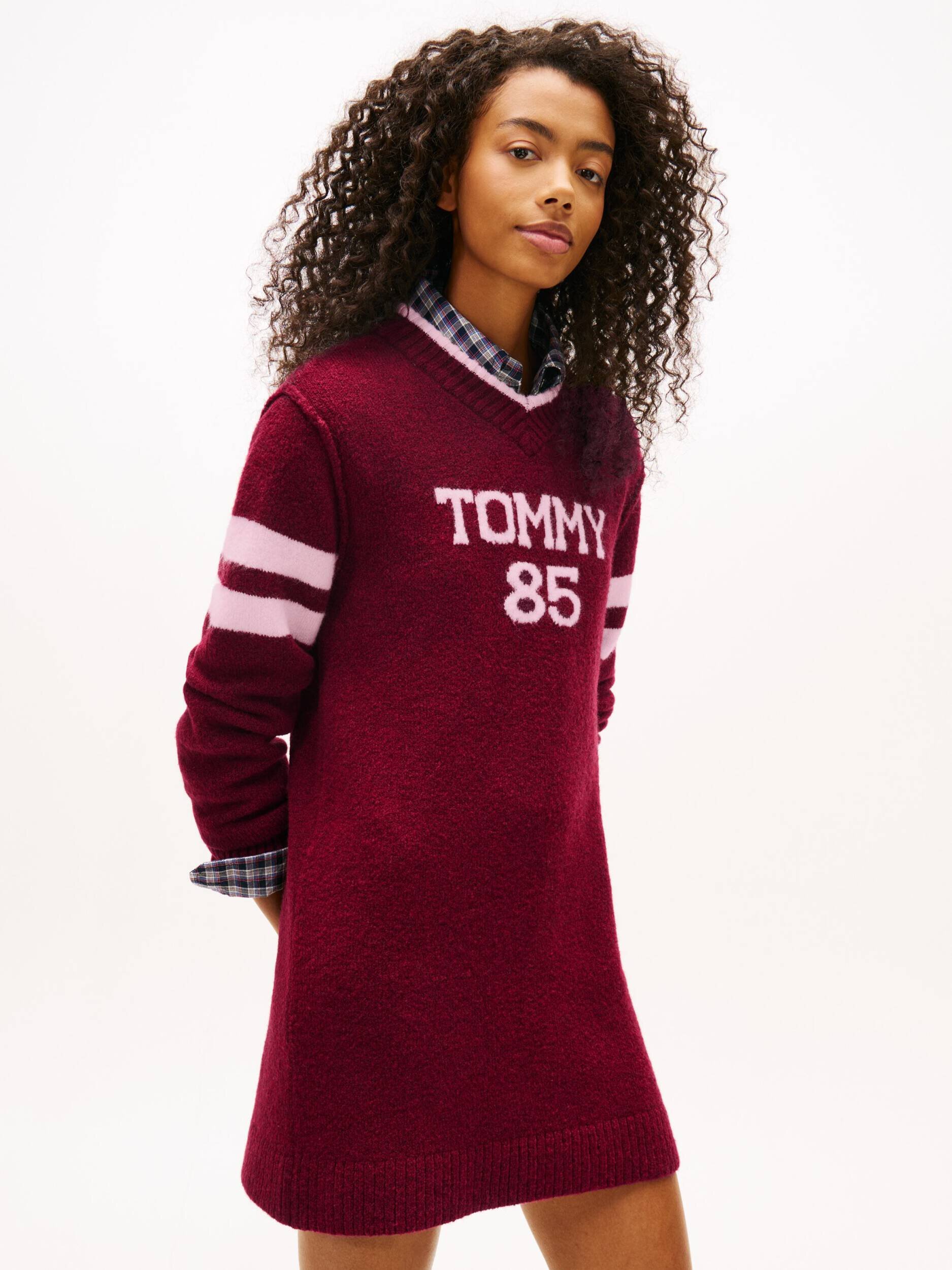 Tommy Jeans Rochie cu adaos de lână