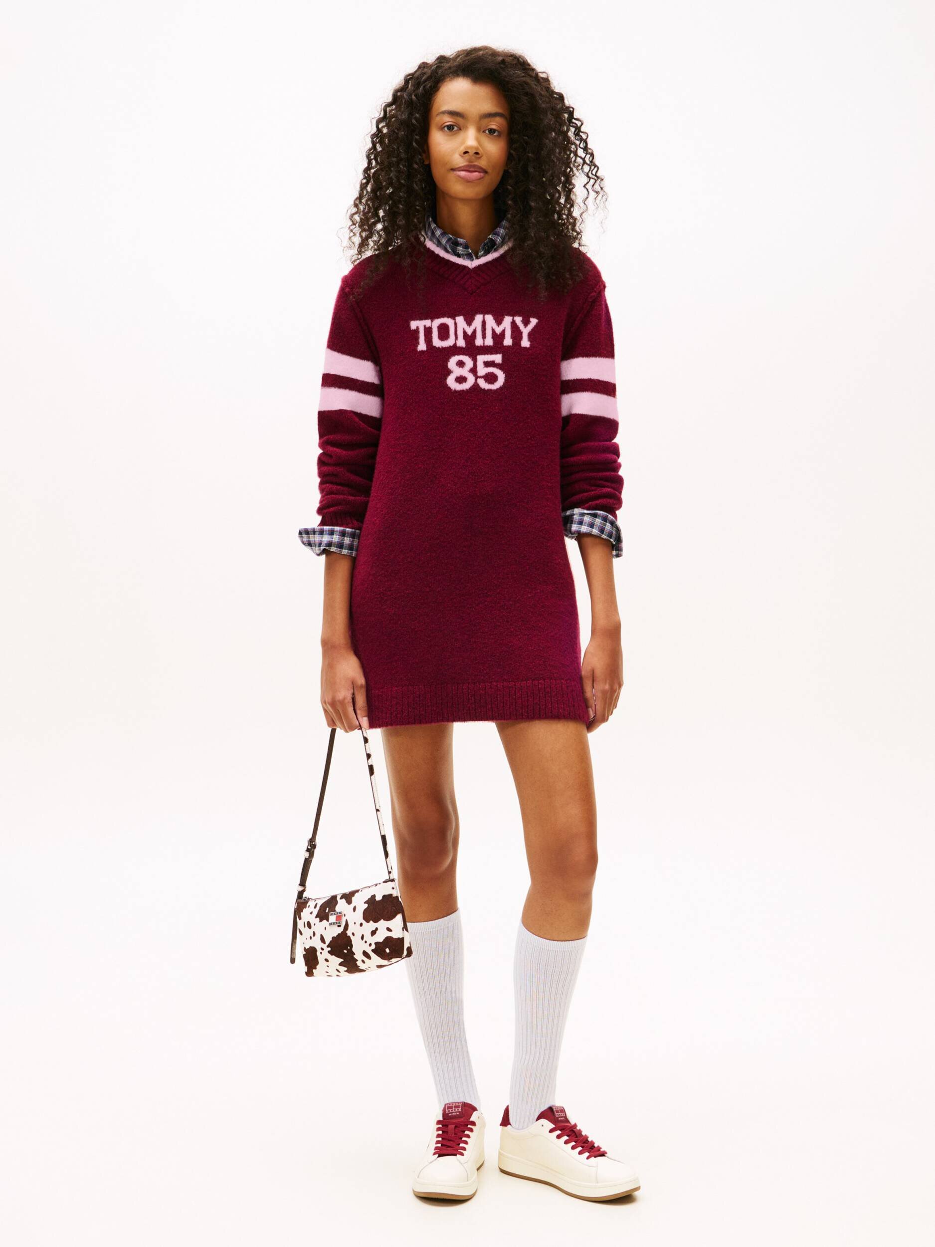 Tommy Jeans Rochie cu adaos de lână