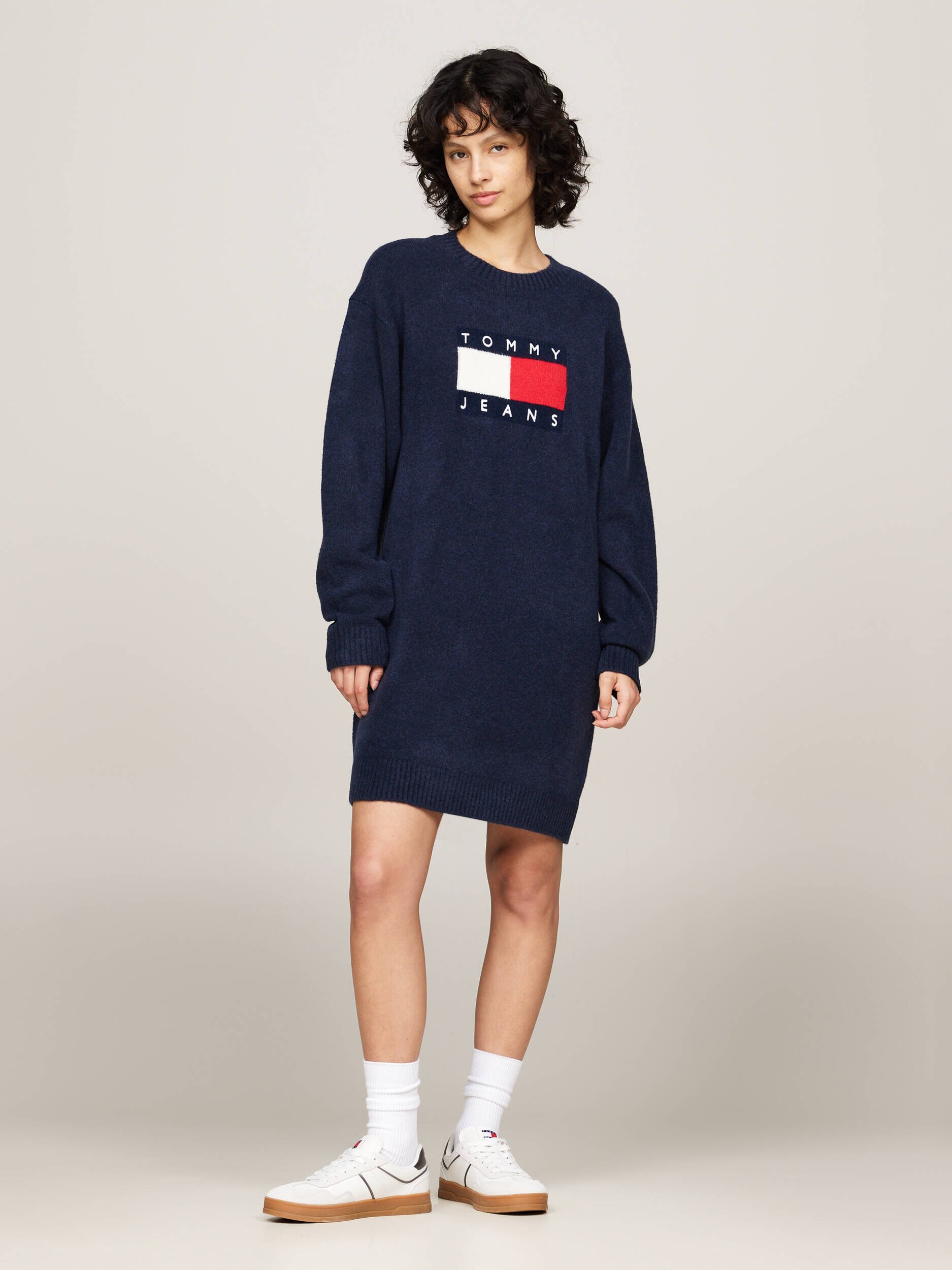 Tommy Jeans Rochie cu adaos de lână