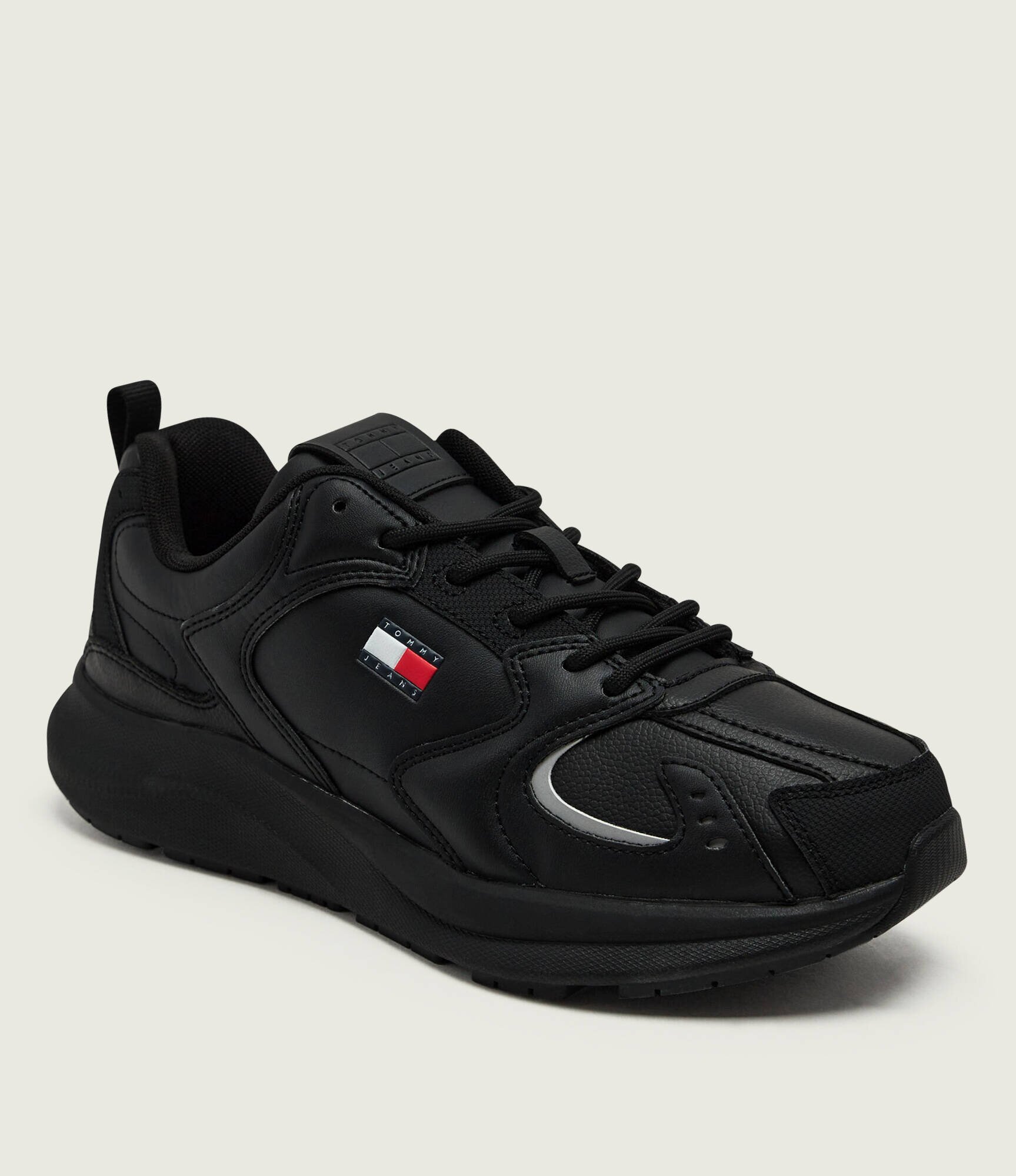 Tommy Jeans Sneakers cu adaos de piele