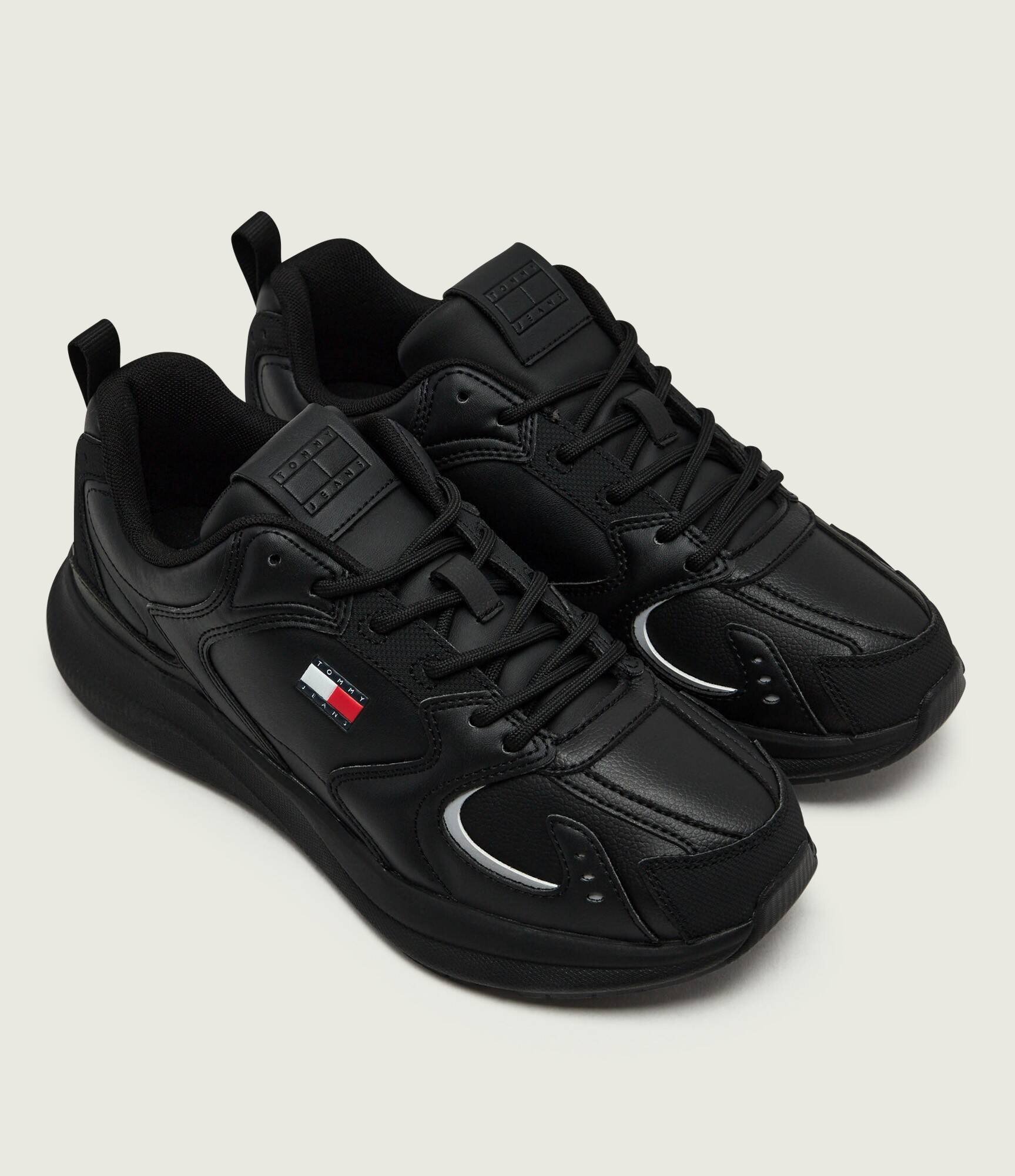 Tommy Jeans Sneakers cu adaos de piele