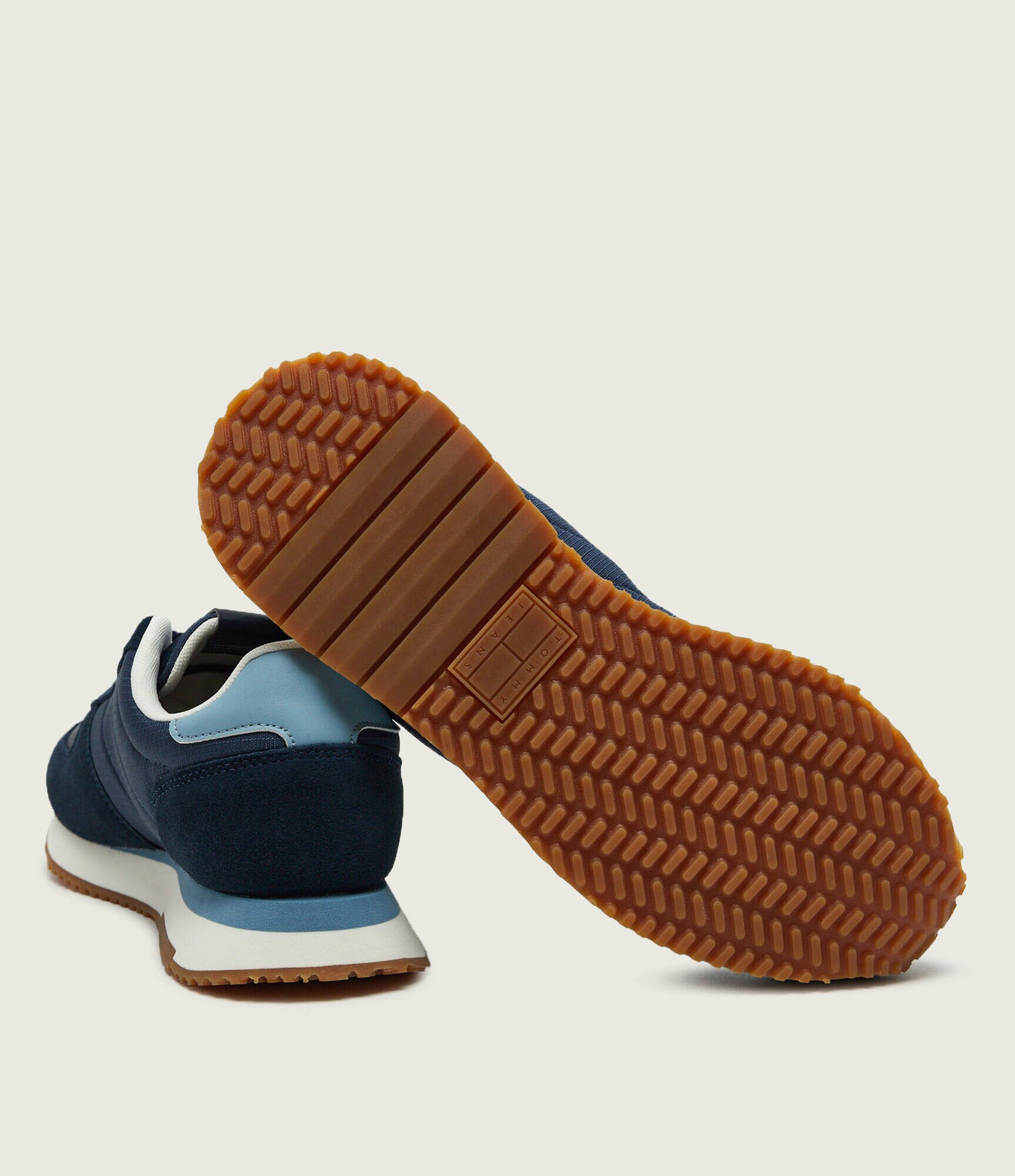 Tommy Jeans Sneakers Runner Flag | piele întoarsă