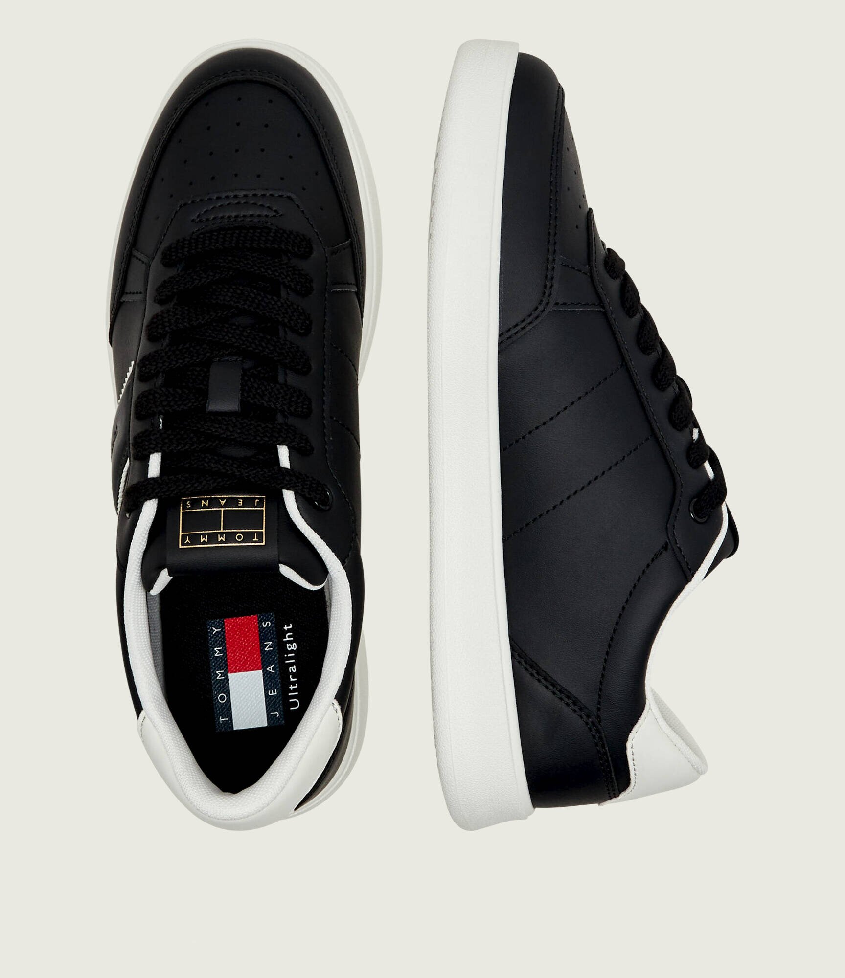 Tommy Jeans Teniși din piele Lightweight Flag Court