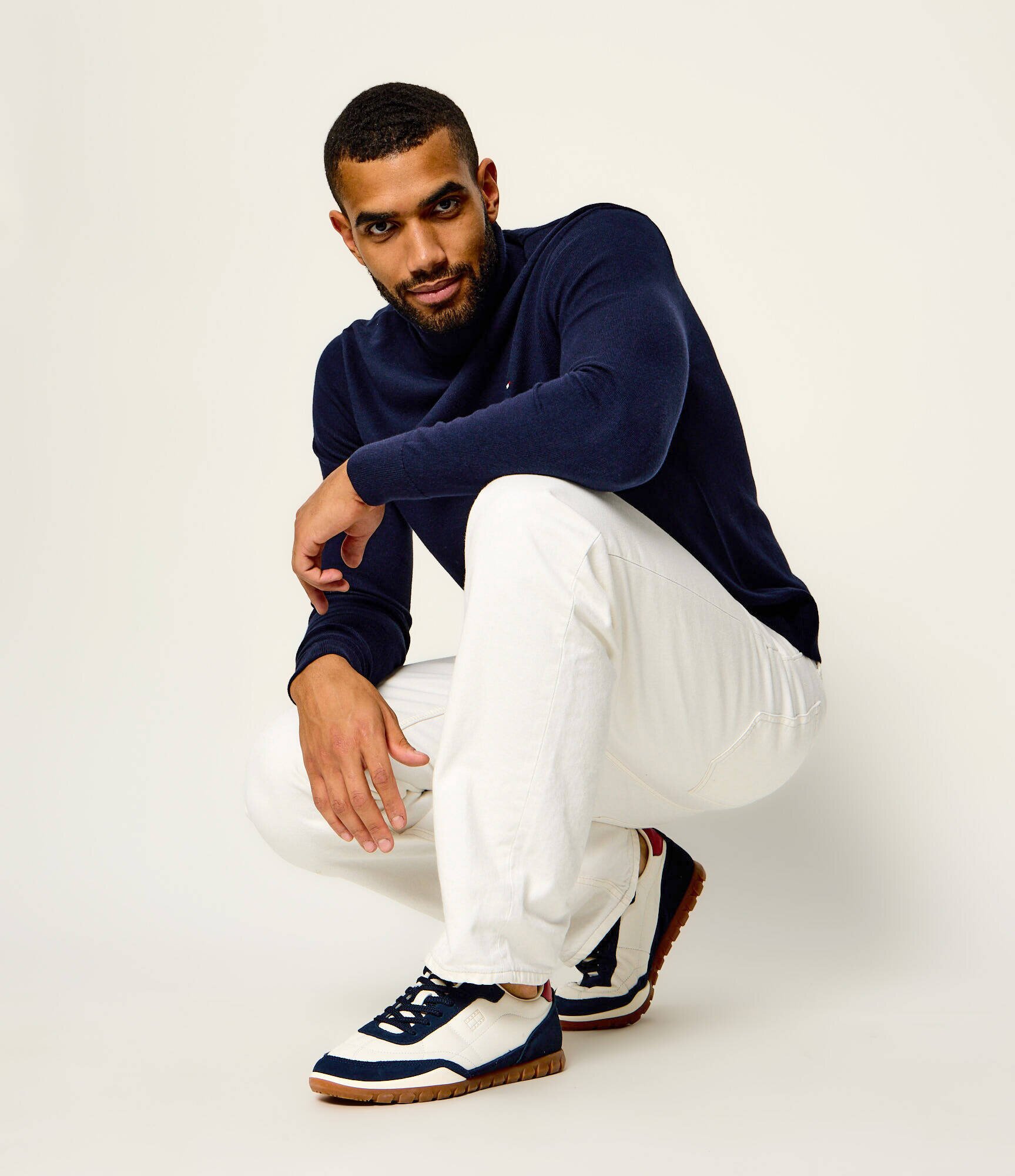 Tommy Jeans Teniși din piele Low Runner | piele întoarsă