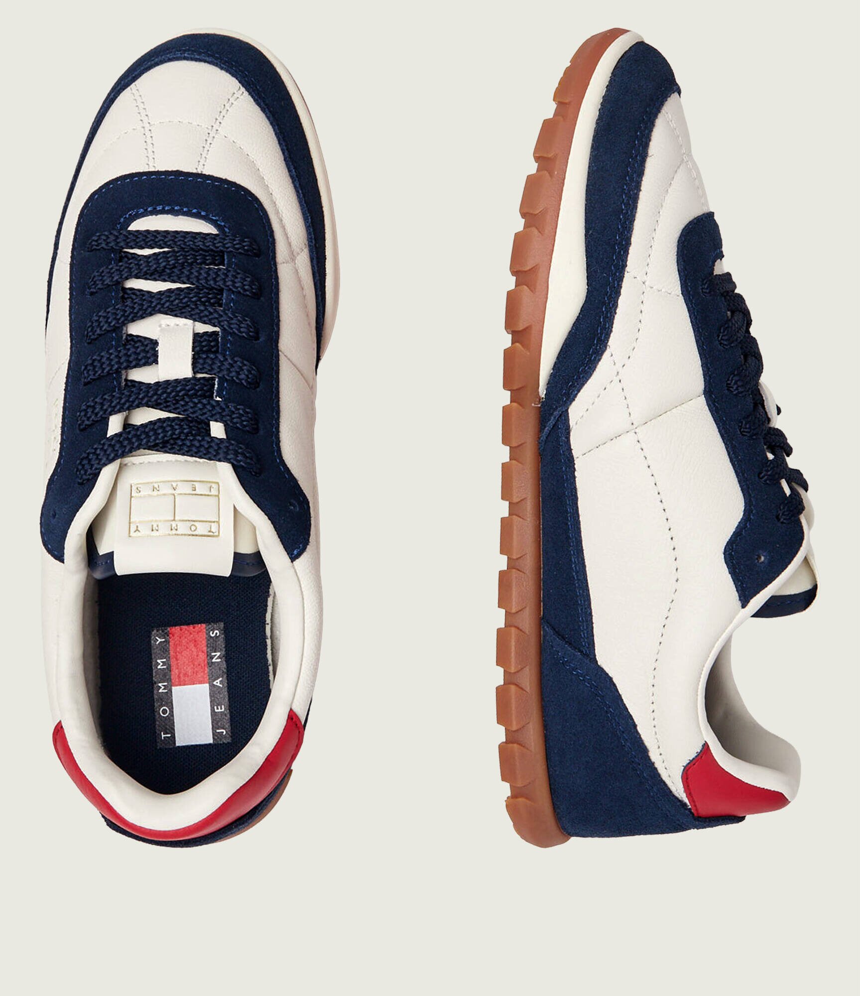 Tommy Jeans Teniși din piele Low Runner | piele întoarsă