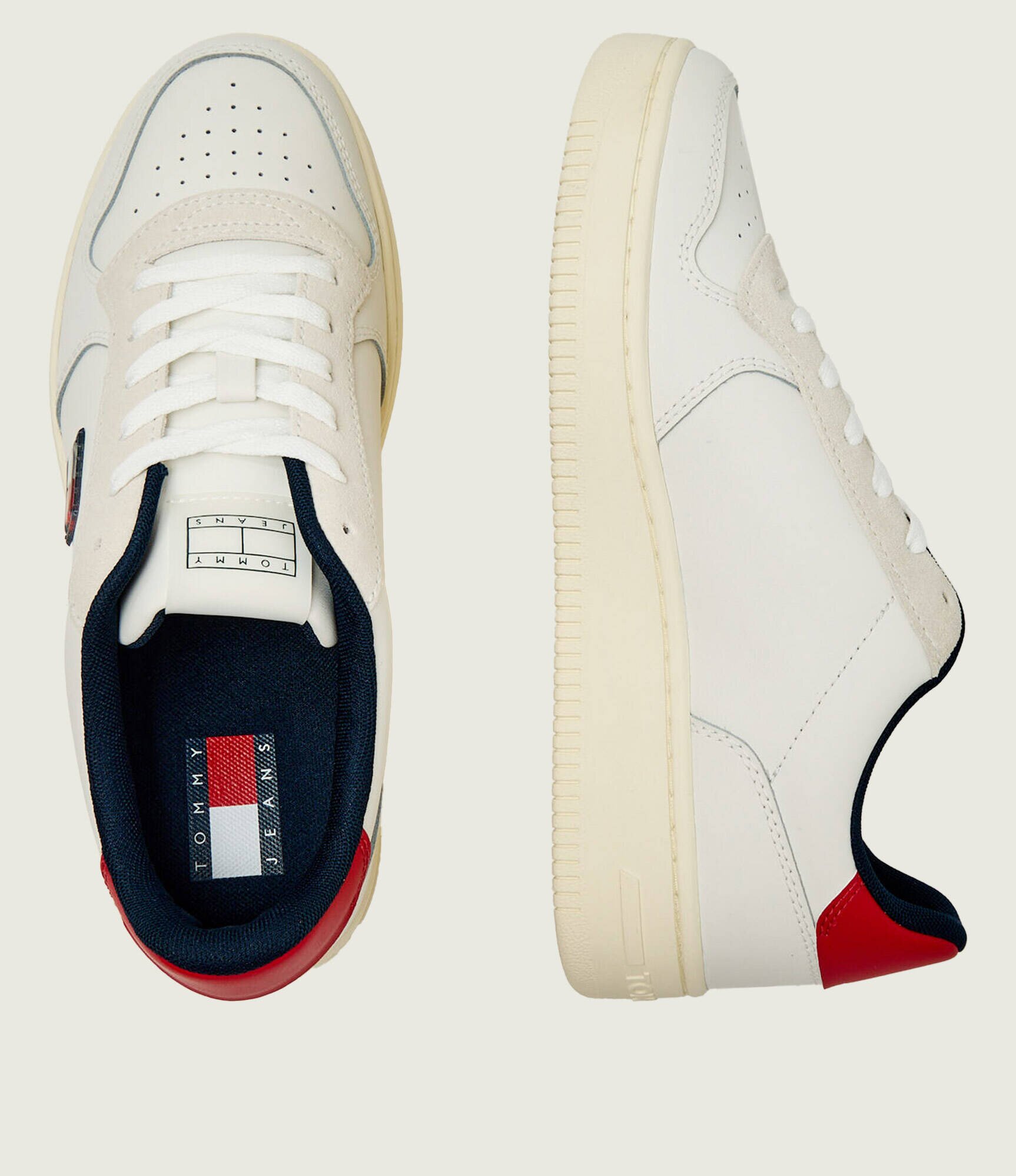 Tommy Jeans Teniși din piele RETRO BASKET