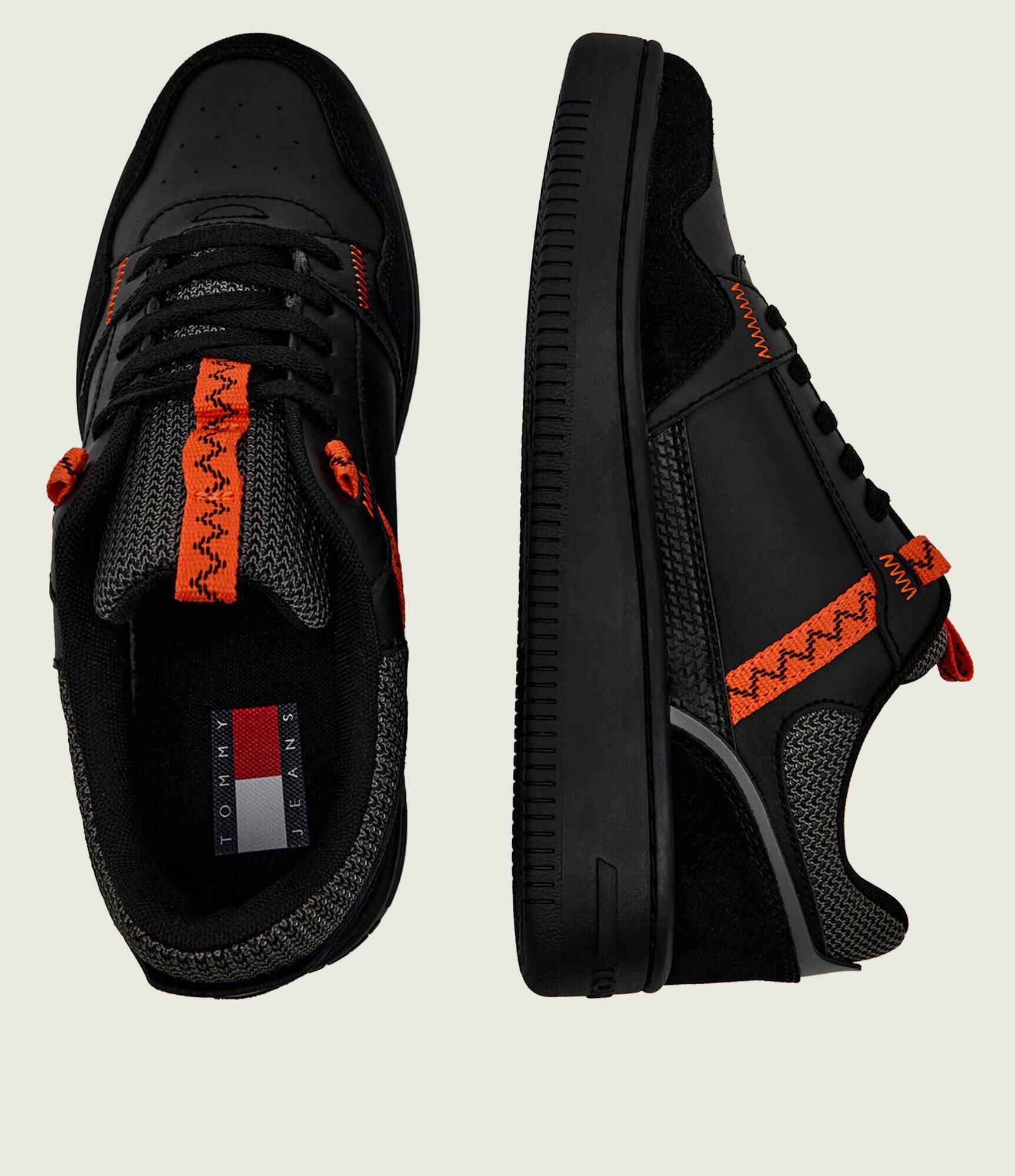 Tommy Jeans Teniși din piele RETRO BASKET