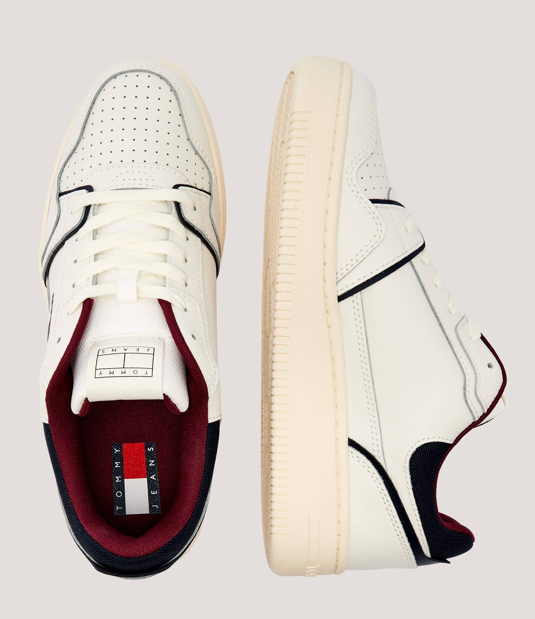 Tommy Jeans Teniși din piele RETRO BASKET