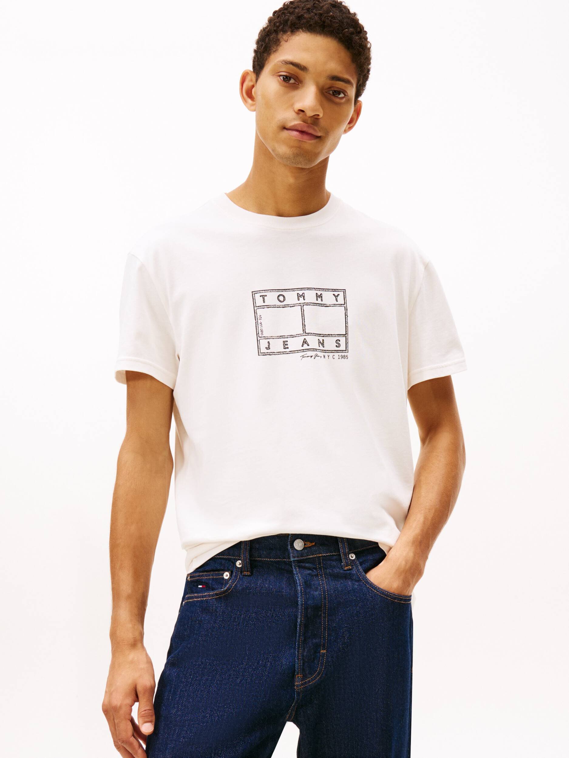 Tommy Jeans Tricou CENTER | regular fit