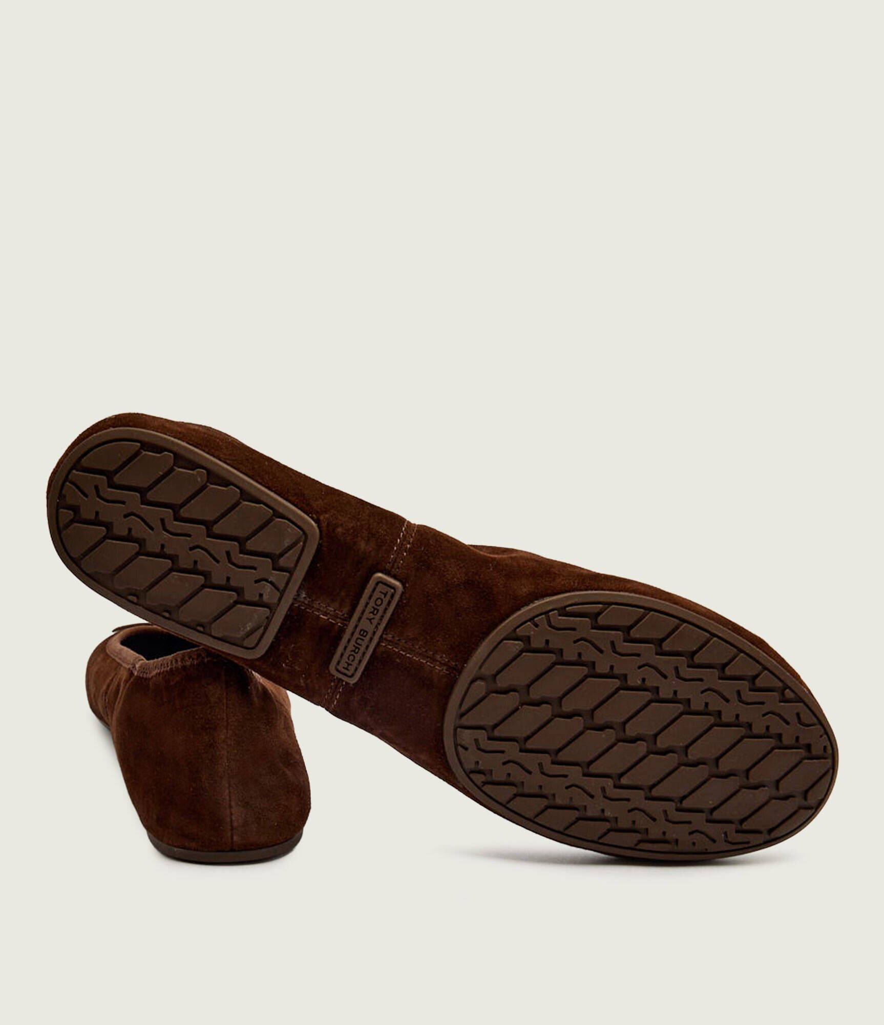 Tory Burch Balerini MINNIE TRAVEL | piele întoarsă