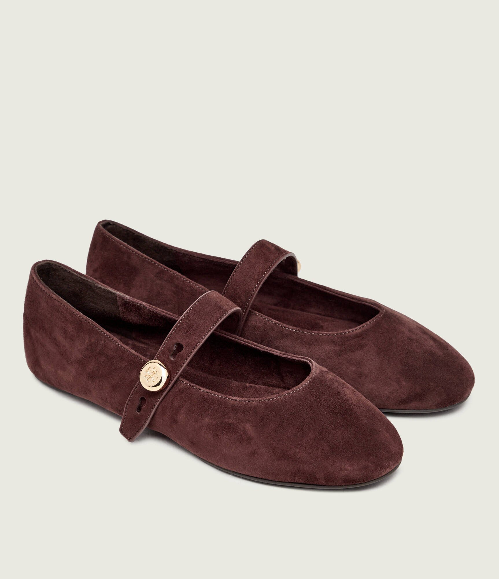 Tory Burch Balerini Romy Mary Jane | piele întoarsă
