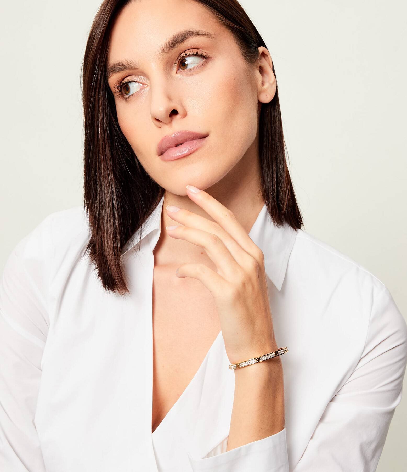 Tory Burch Brățară Miller Pave Cuff