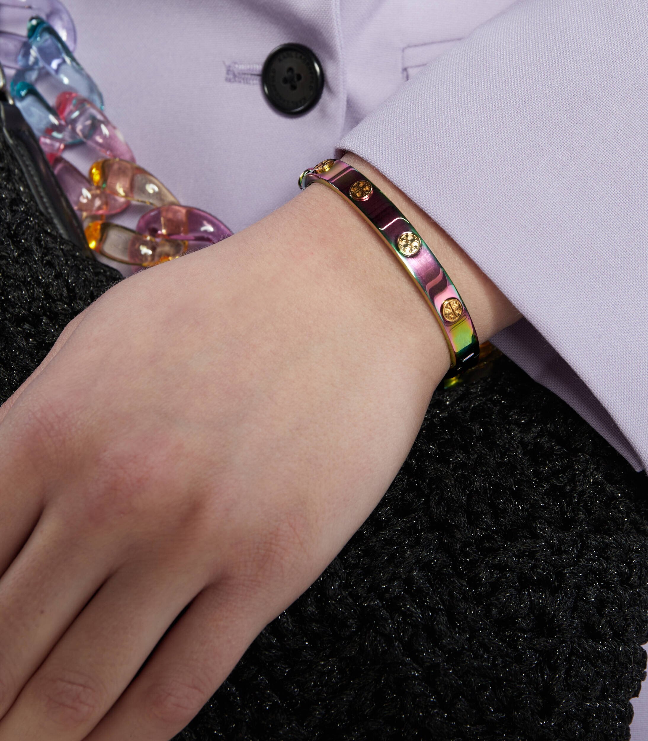 Tory Burch Brățară Miller Stud Hinge Bracelet