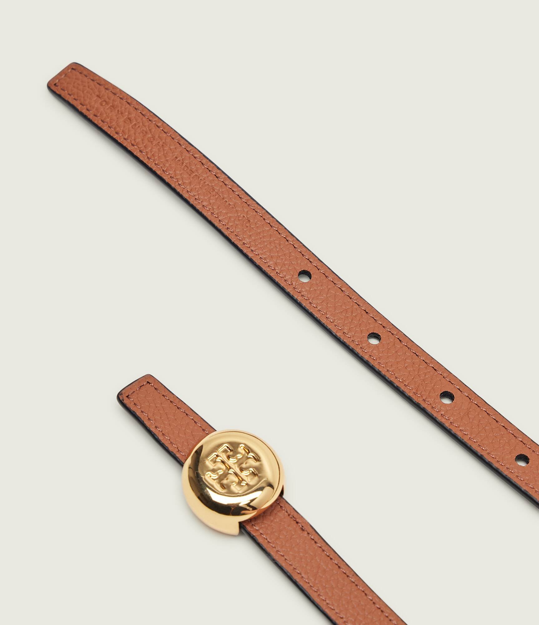 Tory Burch Curea din piele cu două fețe Romy Reversible