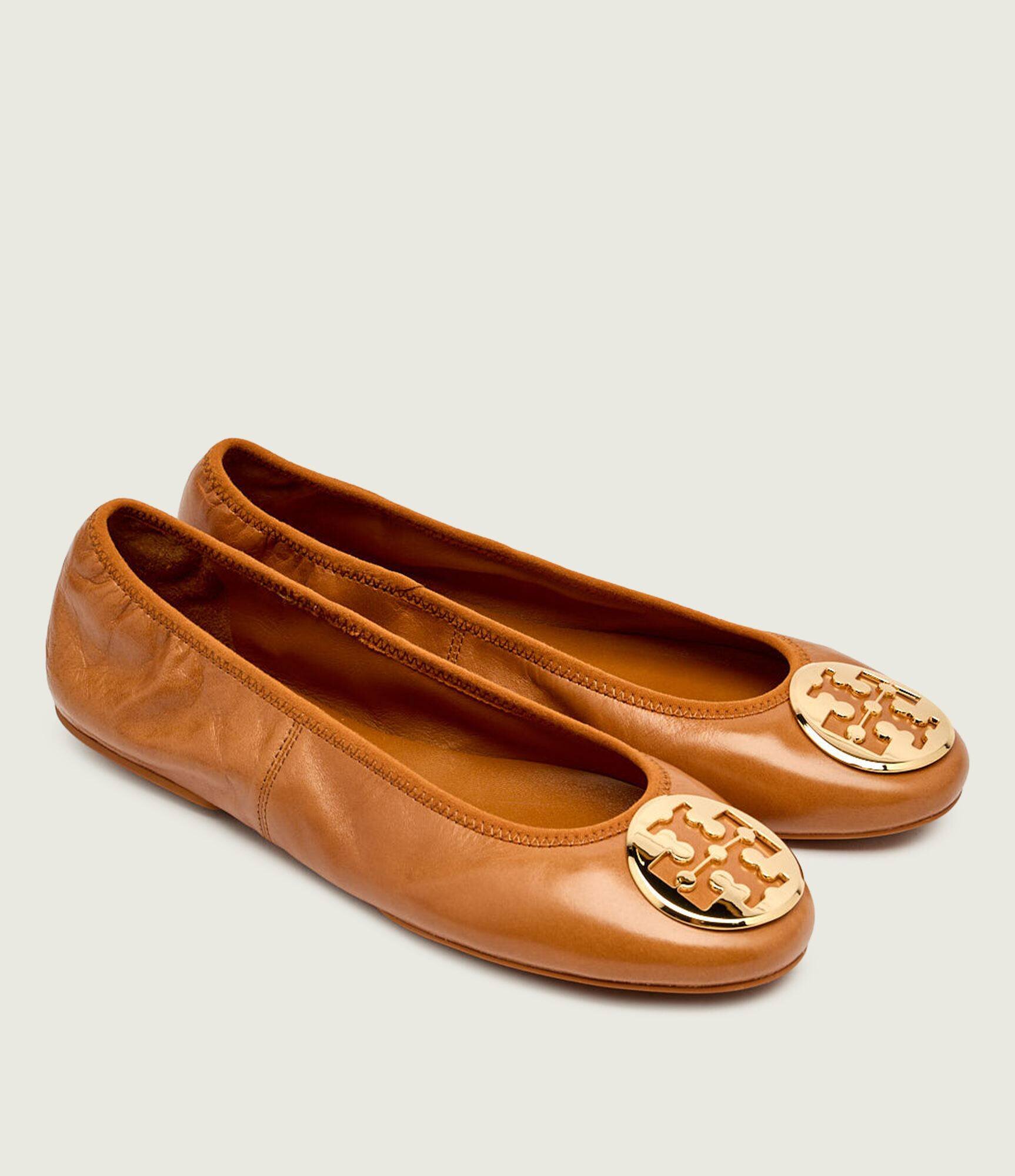 Tory Burch De piele balerini MINNIE TRAVEL