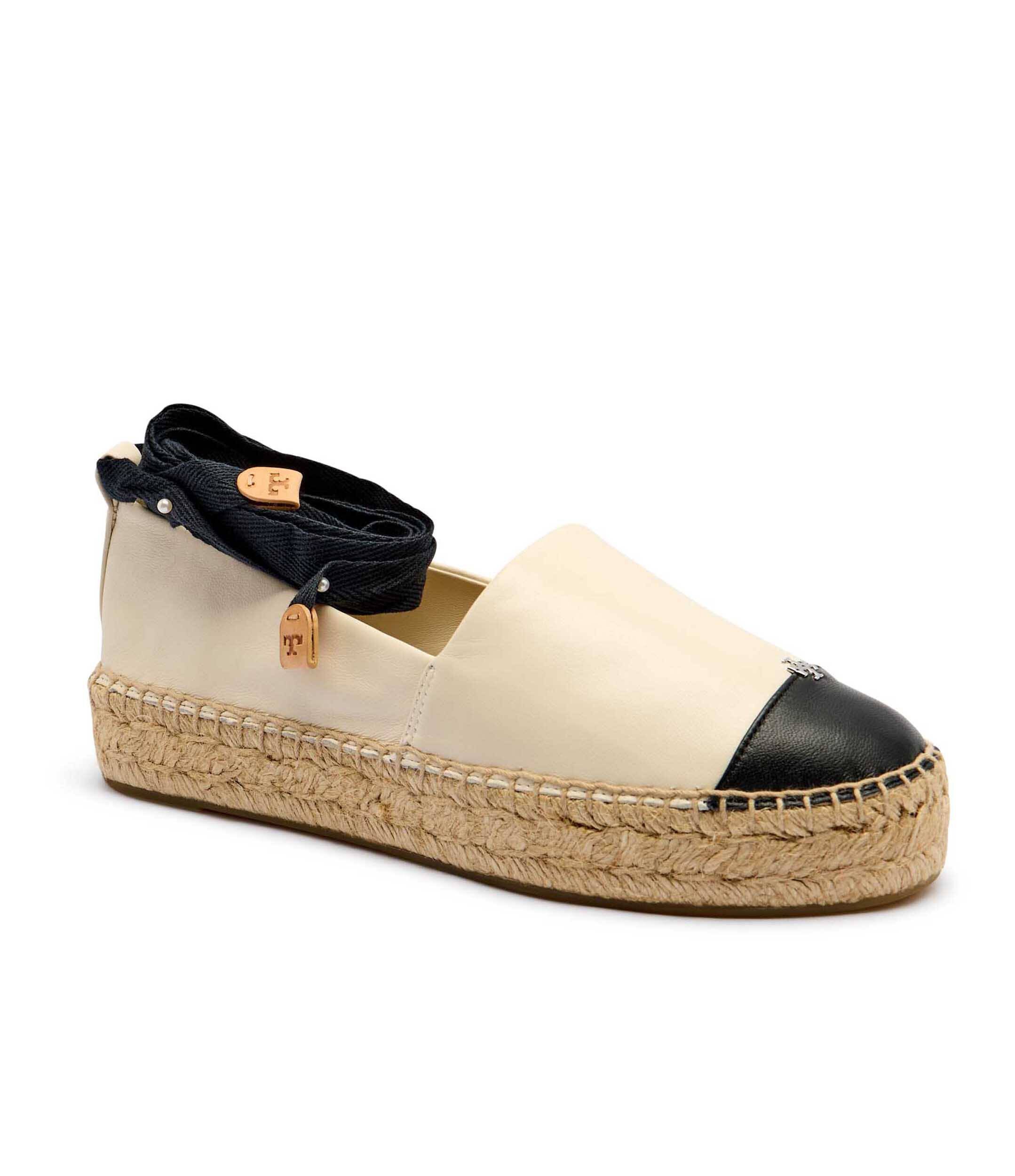 Tory Burch De piele espadrile Cap-Toe