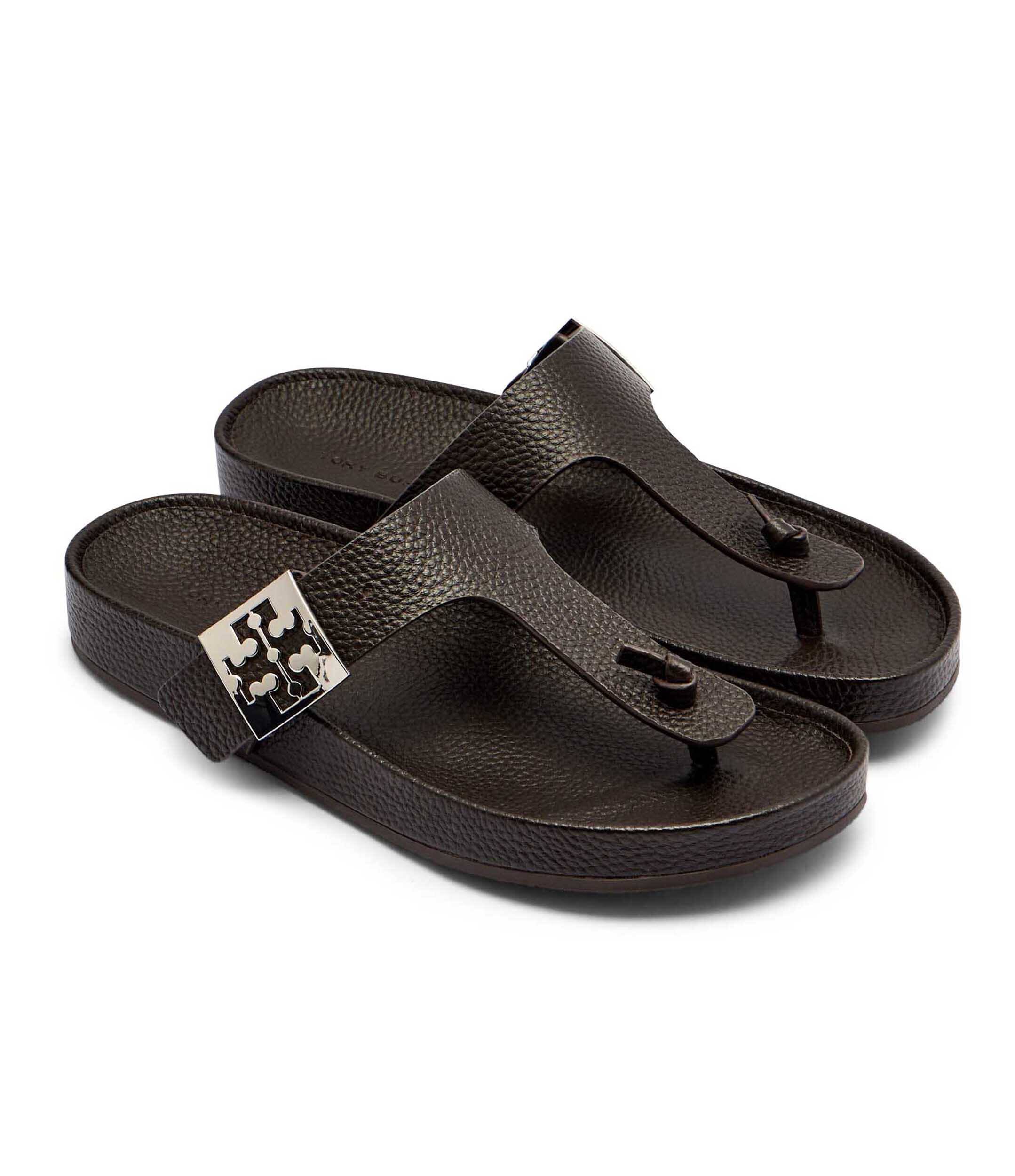 Tory Burch De piele flip flops Mellow
