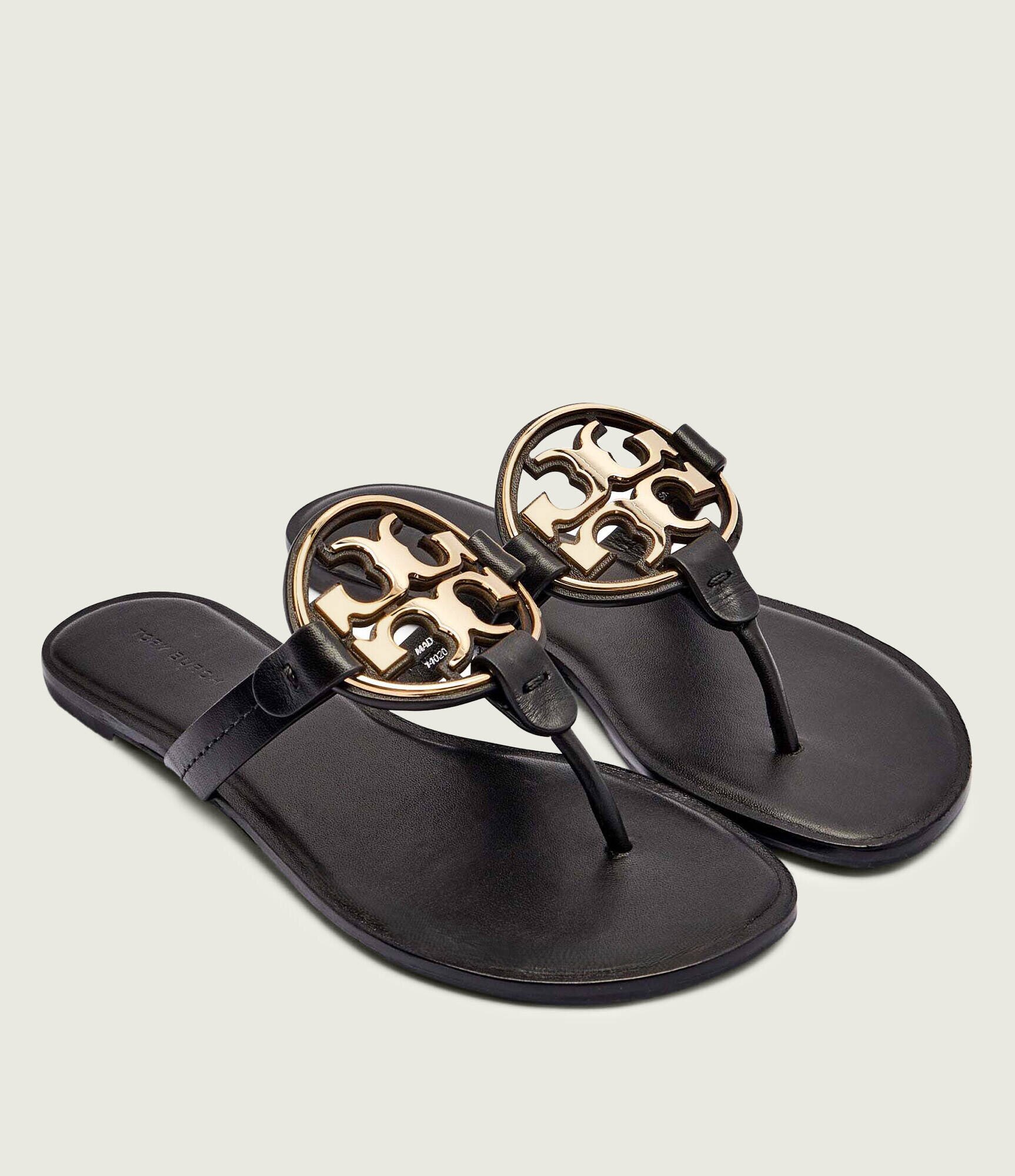 Tory Burch De piele flip flops METAL MILLER