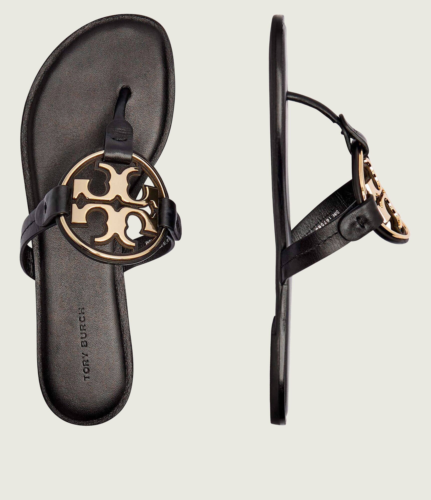 Tory Burch De piele flip flops METAL MILLER