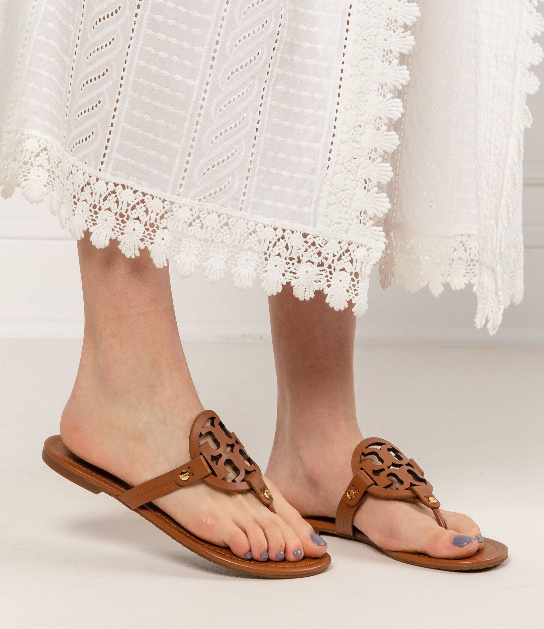 Tory Burch De piele flip flops MILLER