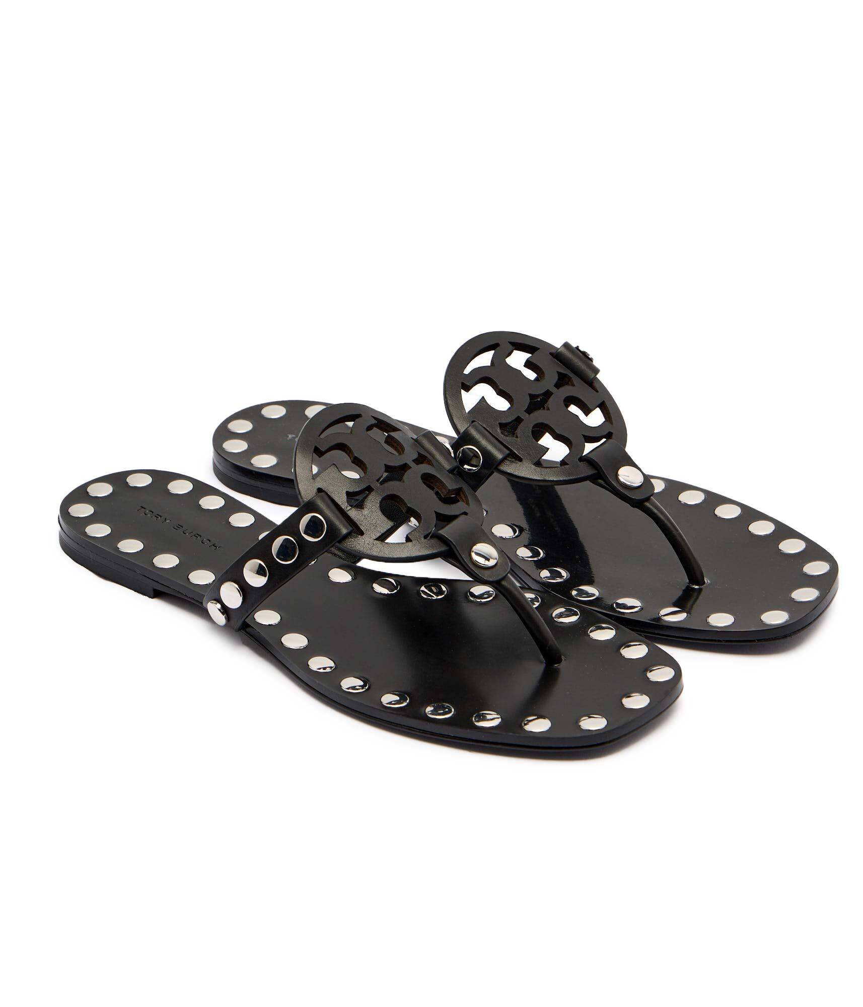 Tory Burch De piele flip flops Miller