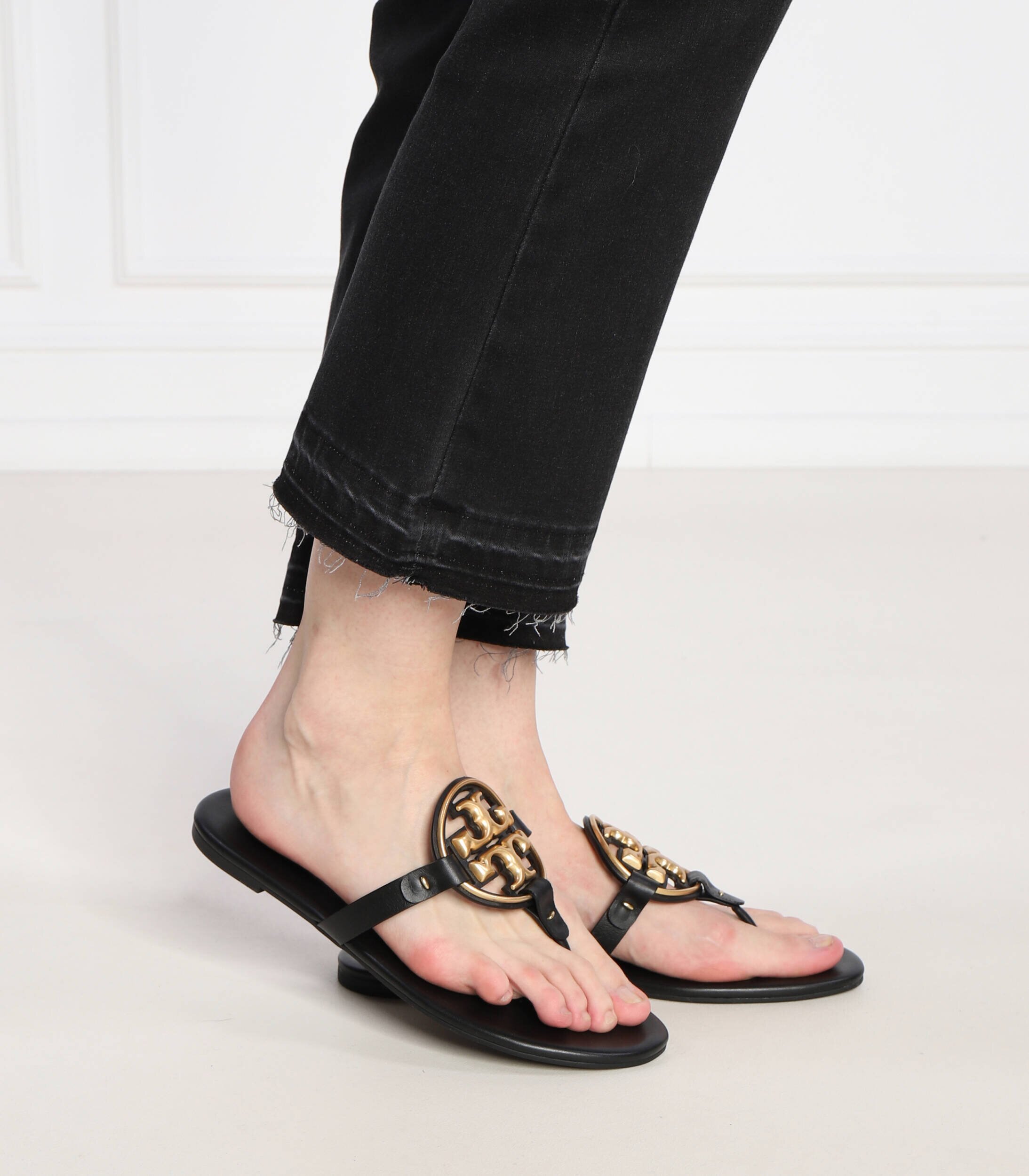 Tory Burch De piele flip flops Miller