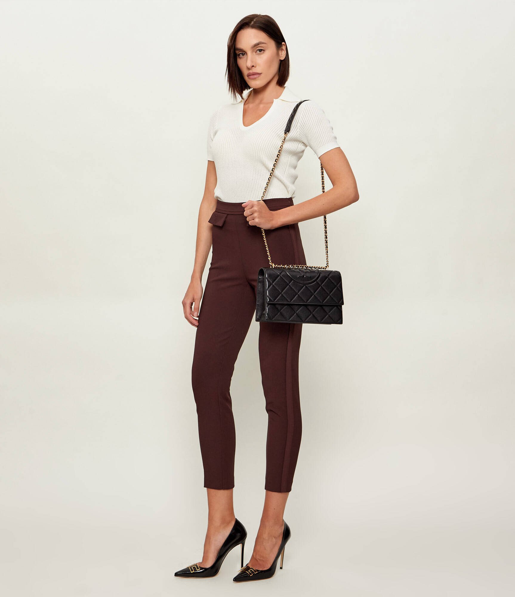 Tory Burch De piele geantă pe umăr Fleming