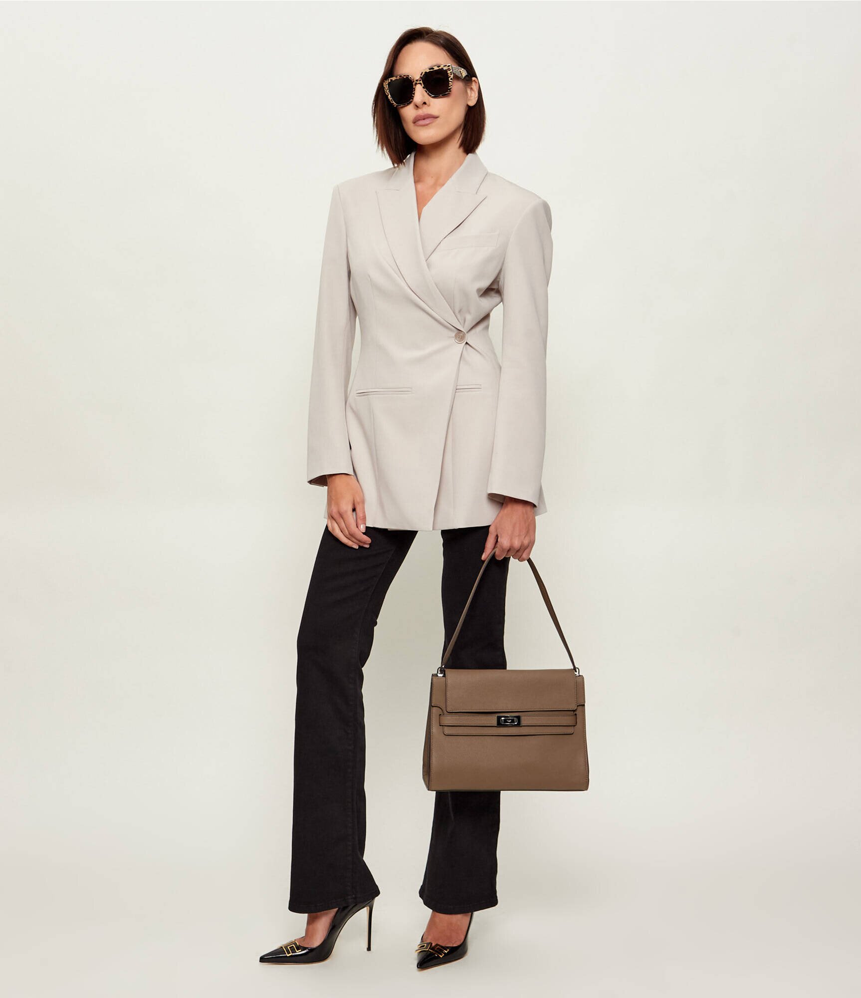 Tory Burch De piele geantă pe umăr Lee Radziwill Pebble