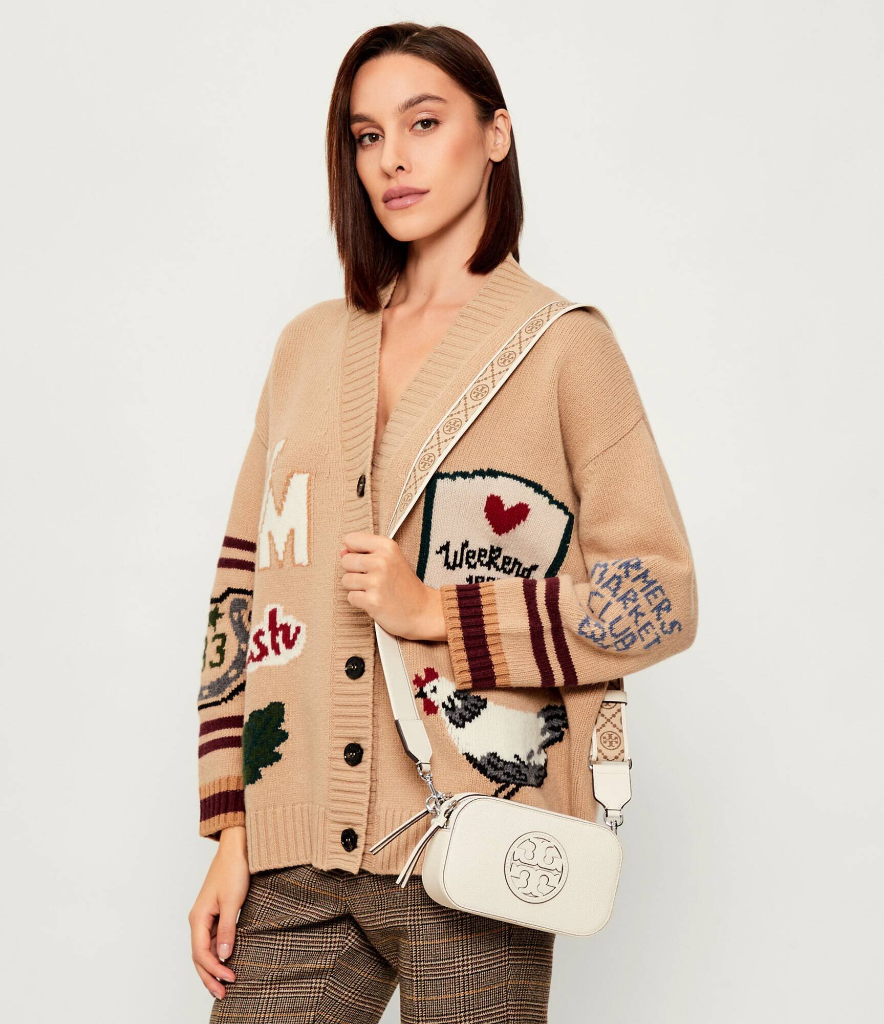 Tory Burch De piele geantă poștaș Miller Mini