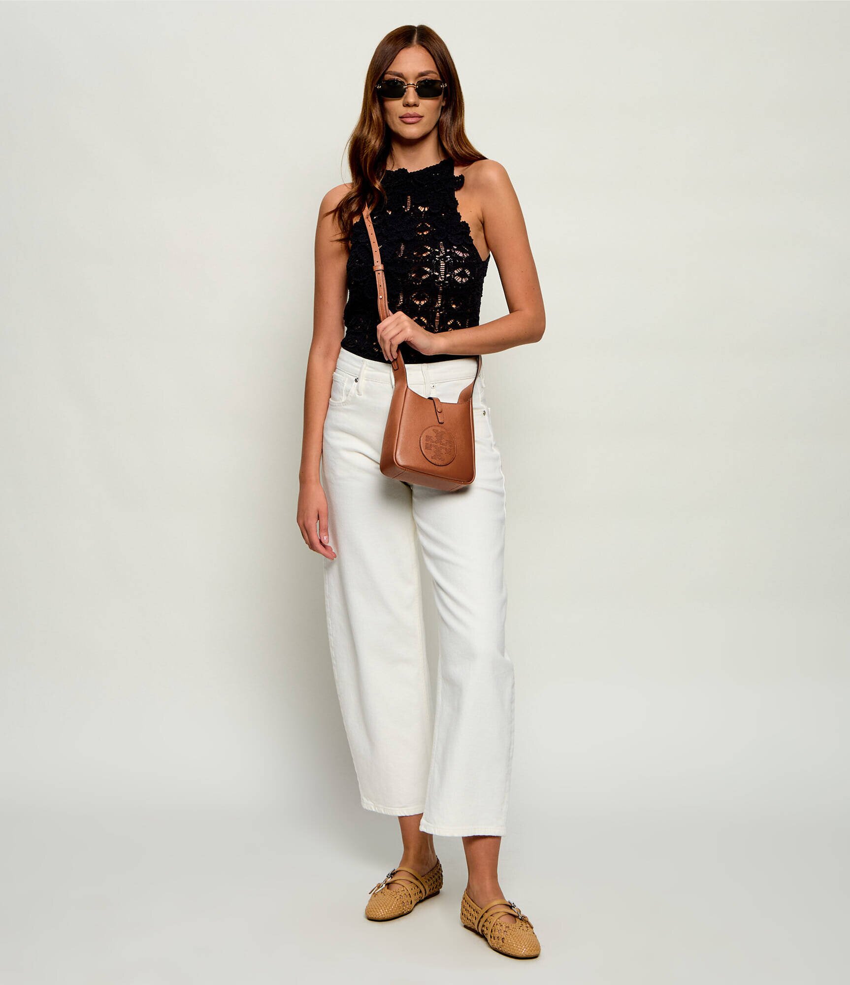 Tory Burch De piele geantă poștaș Miller Swing
