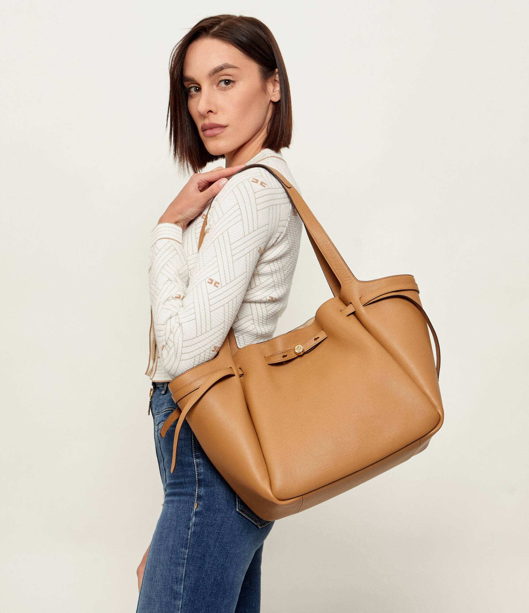 Tory Burch De piele geantă shopper Romy Large