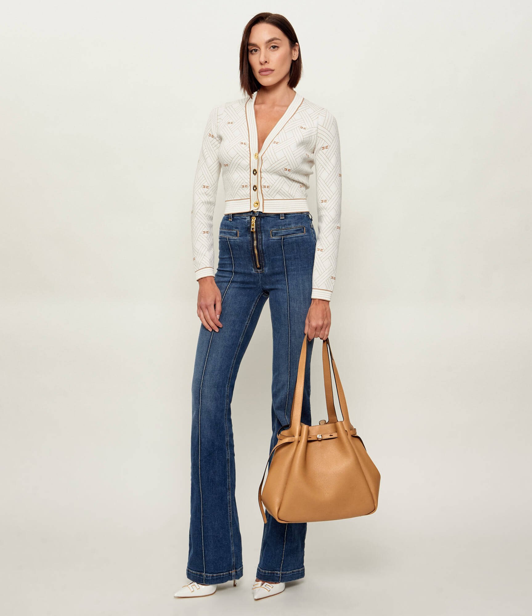Tory Burch De piele geantă shopper Romy Large