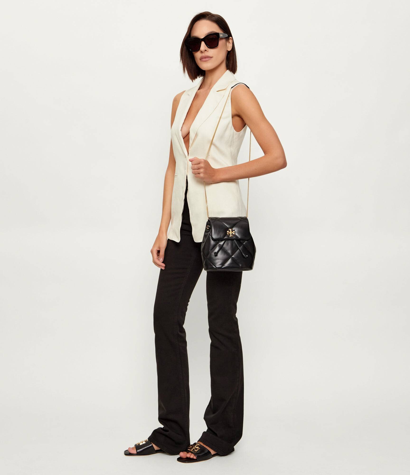 Tory Burch De piele rucsac/geantă Kira Diamond