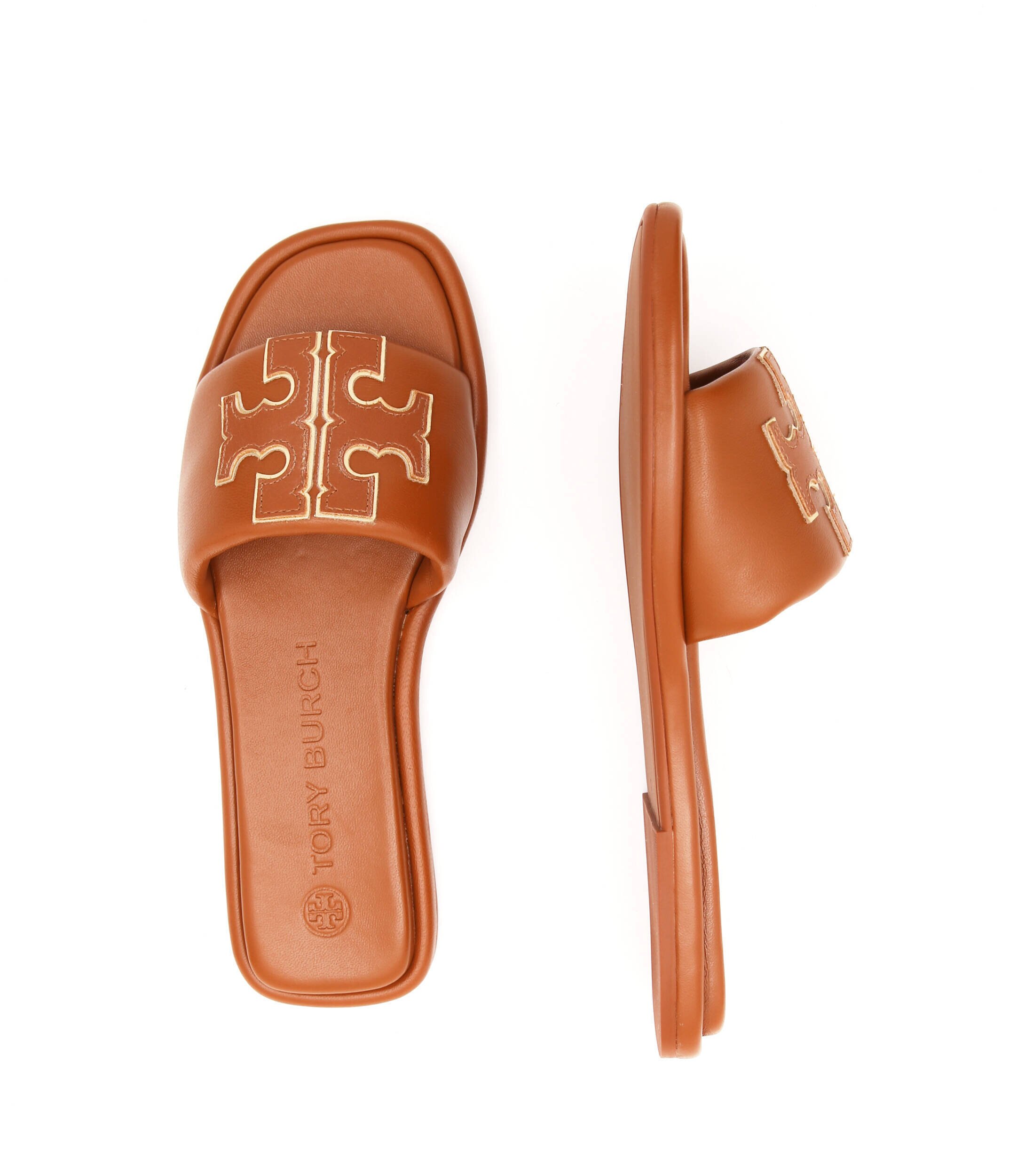 Tory Burch De piele șlapi Double T