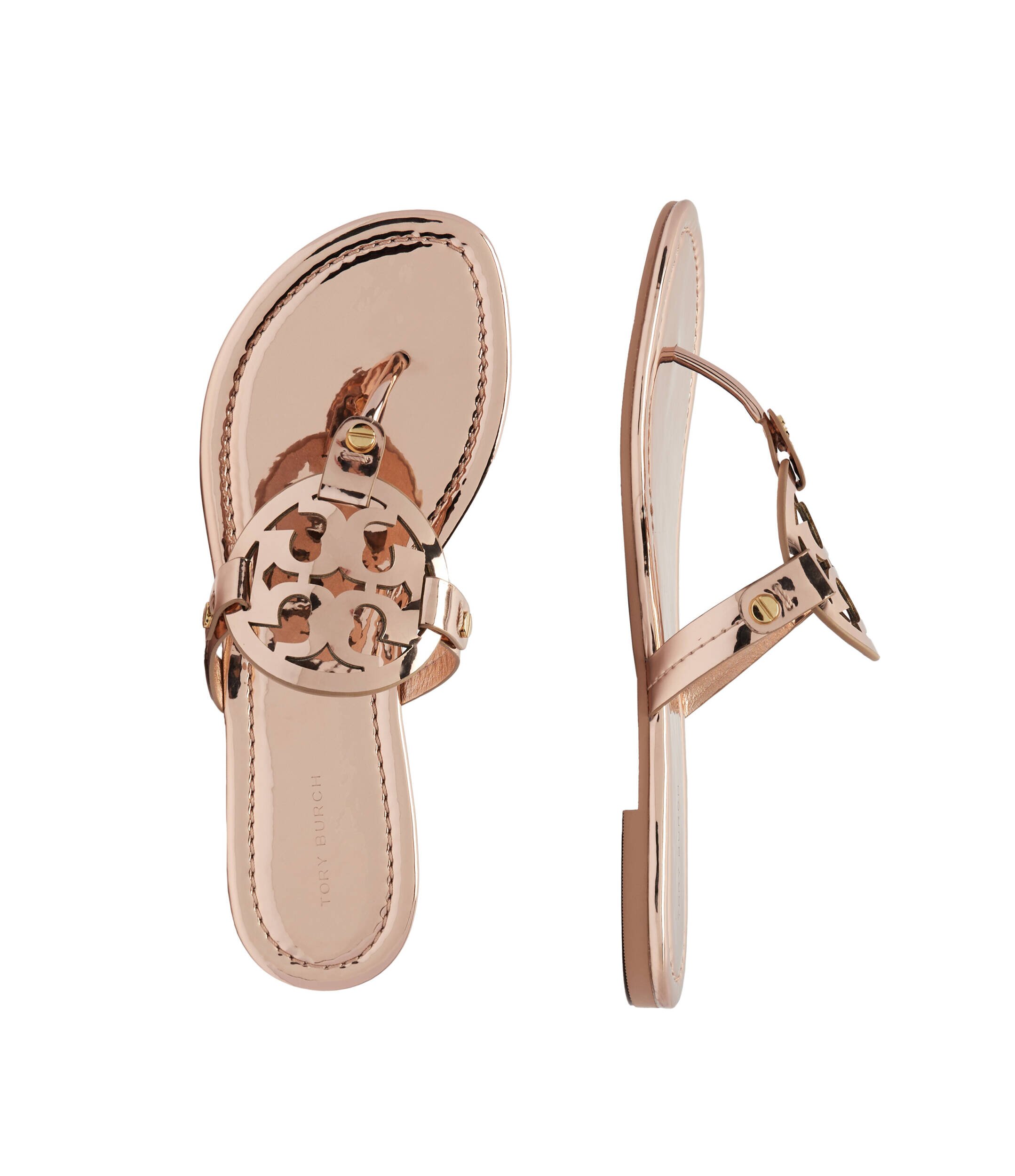 Tory Burch Flip flops Miller cu adaos de piele
