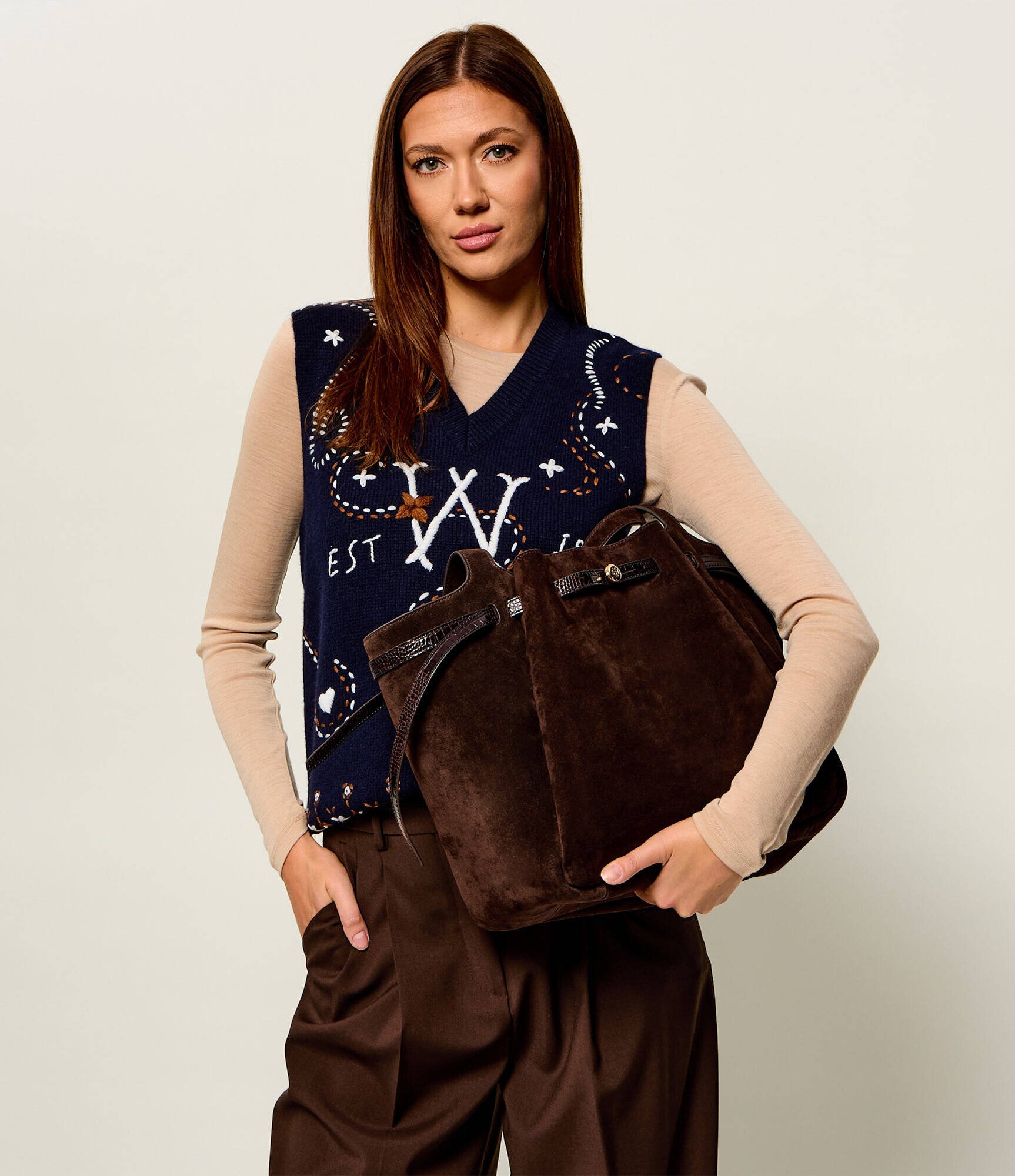 Tory Burch Geantă shopper Romy | piele întoarsă
