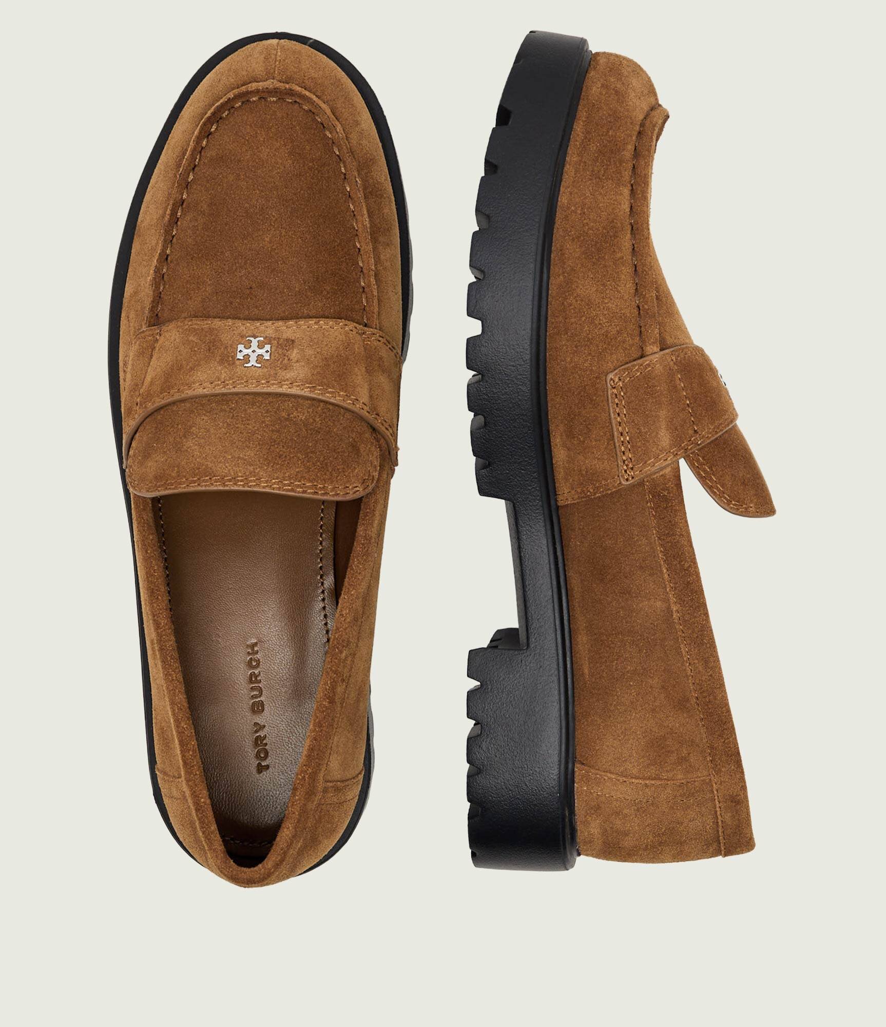 Tory Burch Pantofi loafer Classic Lug | piele întoarsă