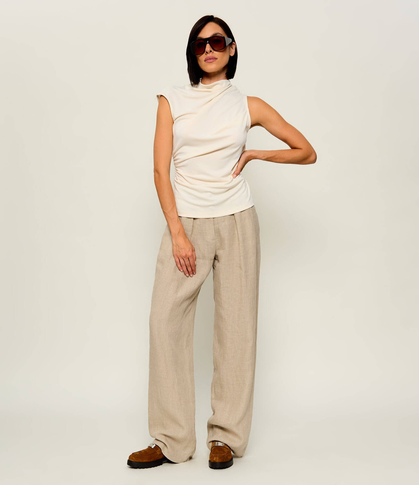 Tory Burch Pantofi loafer Leelee Lug | piele întoarsă