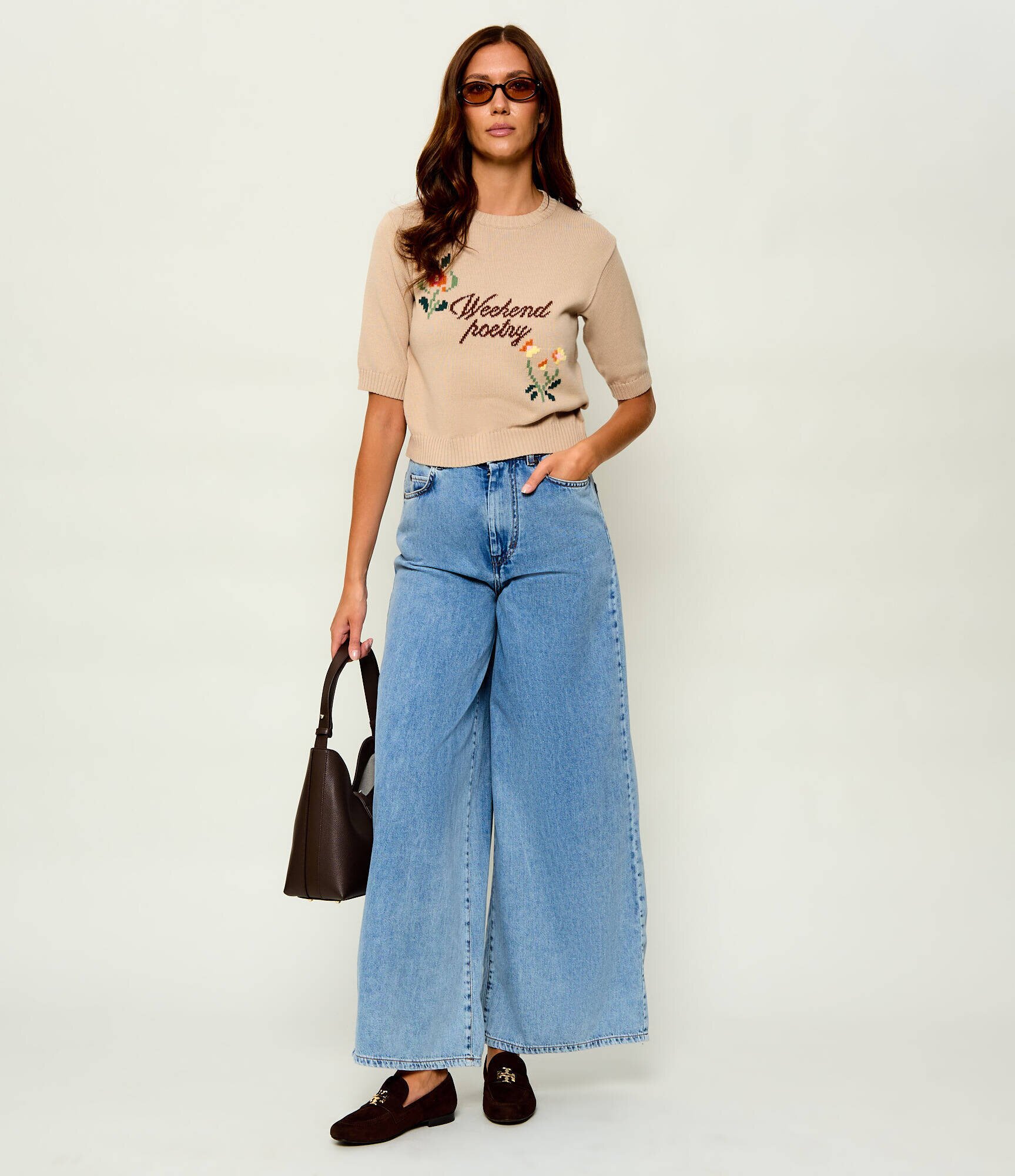 Tory Burch Pantofi lords Eleanor | piele întoarsă