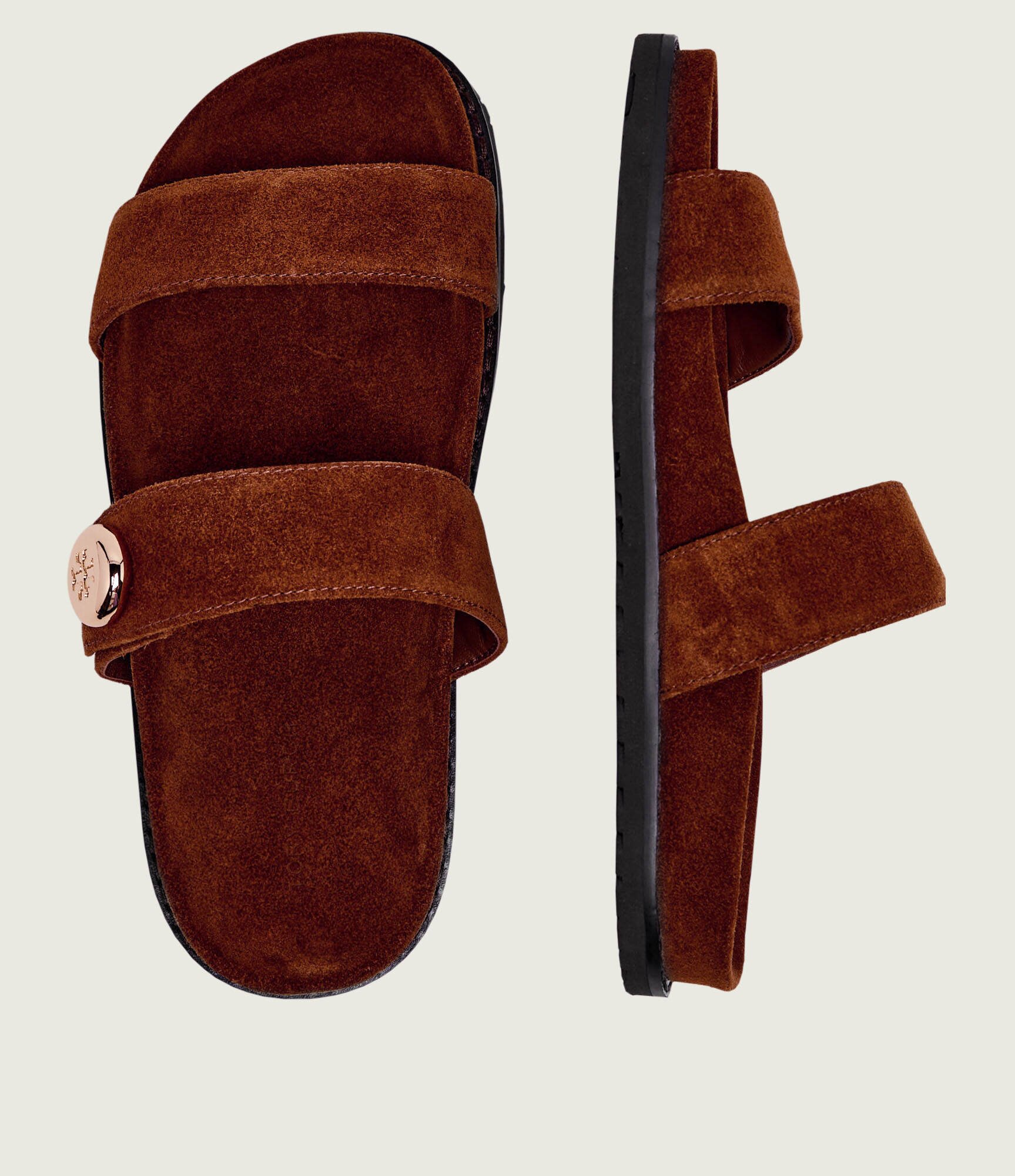 Tory Burch Șlapi ROMY | piele întoarsă
