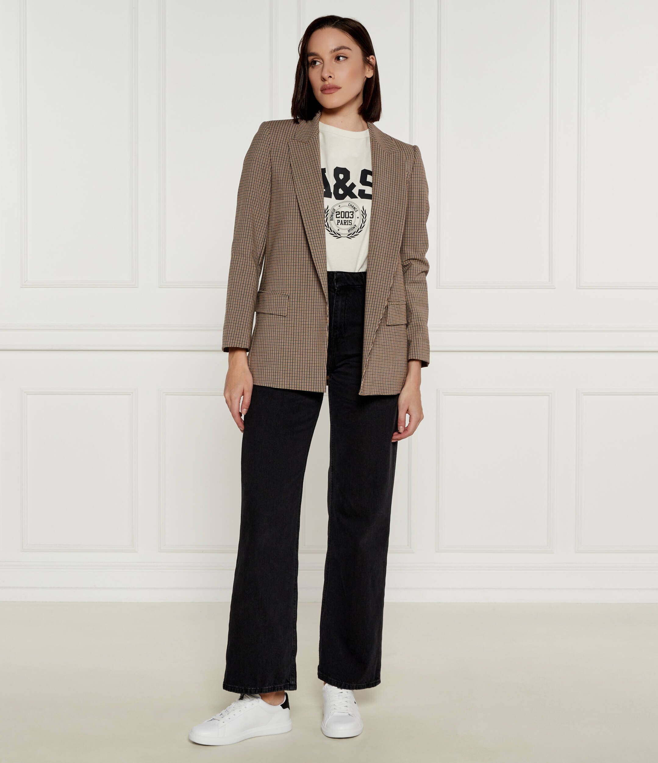Tory Burch Teniși din piele Double T Howell Court