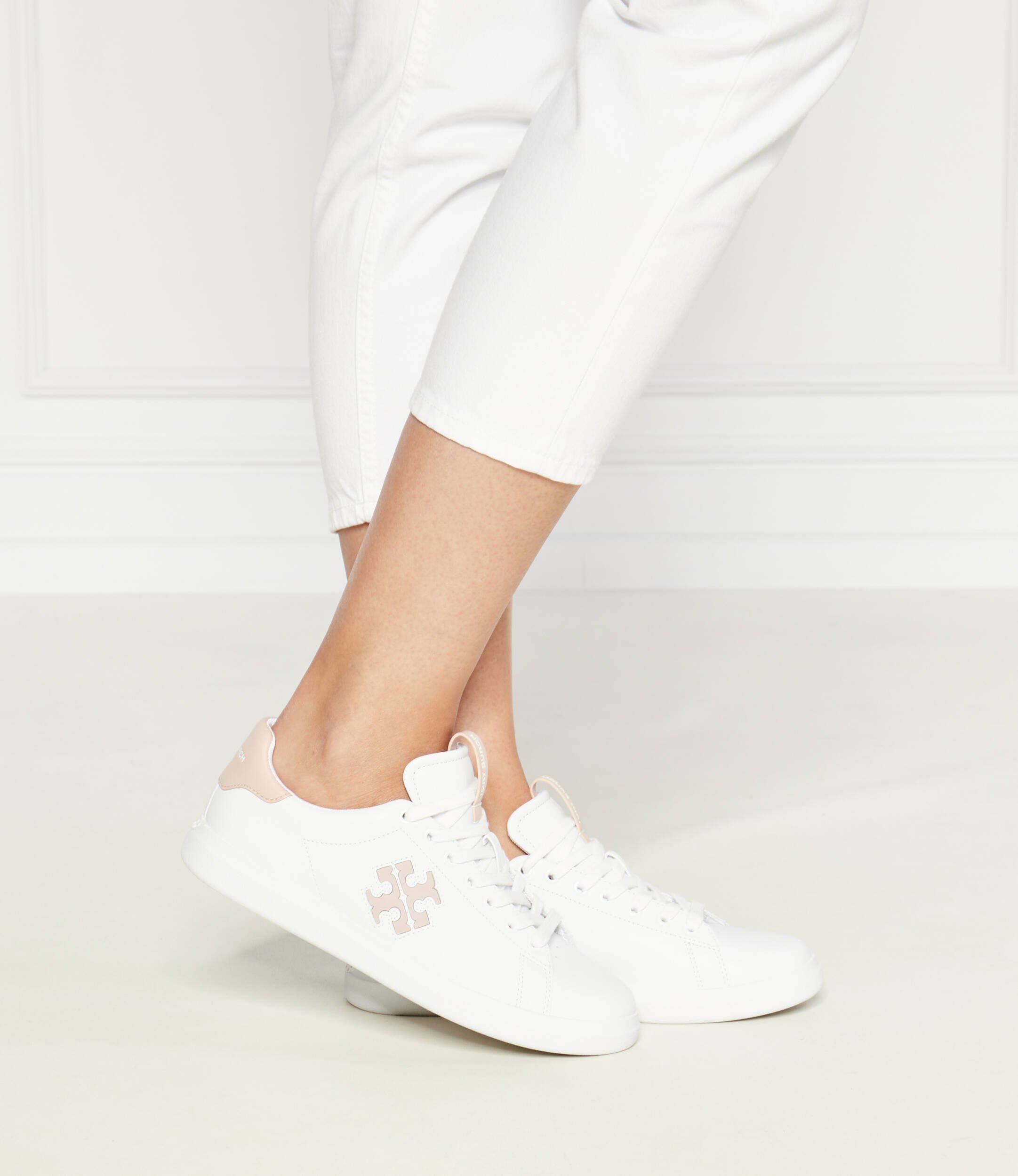 Tory Burch Teniși din piele Double T Howell Court