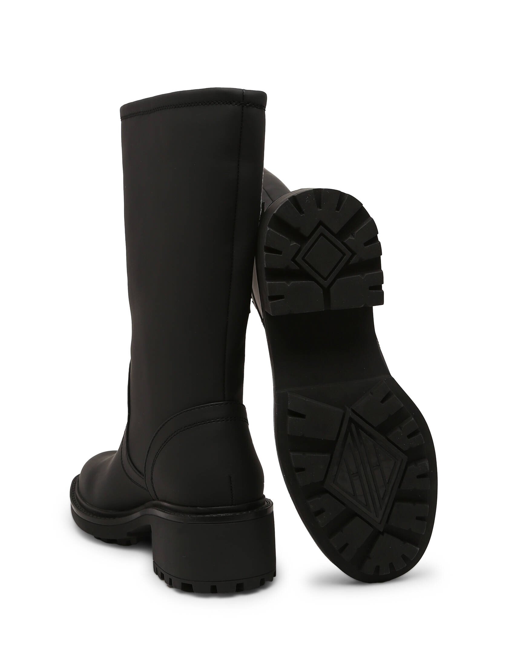 Twinset Actitude Cizme Biker cu adaos de piele